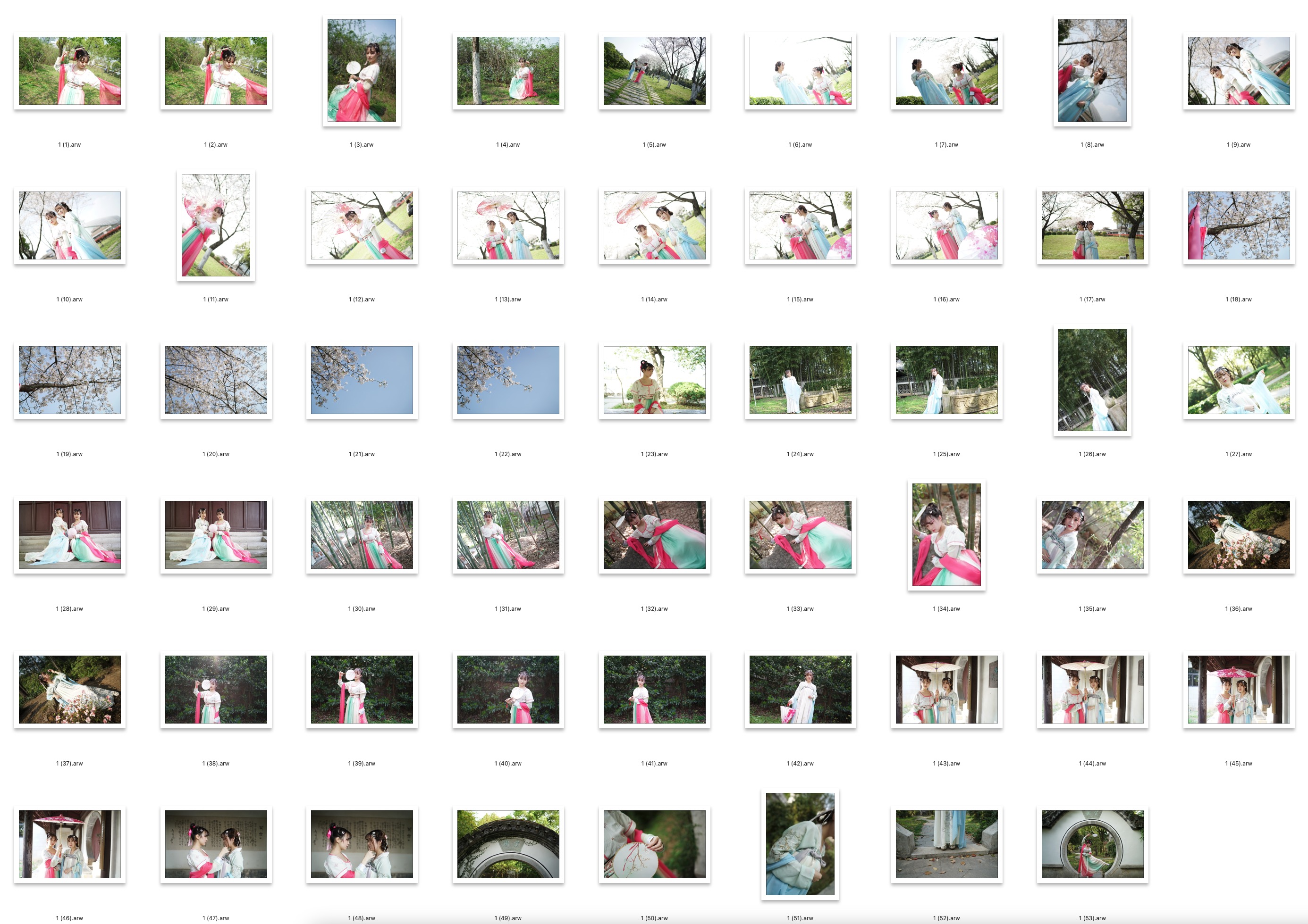 图片[2]-53张古装美女外拍写真RAW原图ARW格式未修原片摄影原档PS修图练习素材