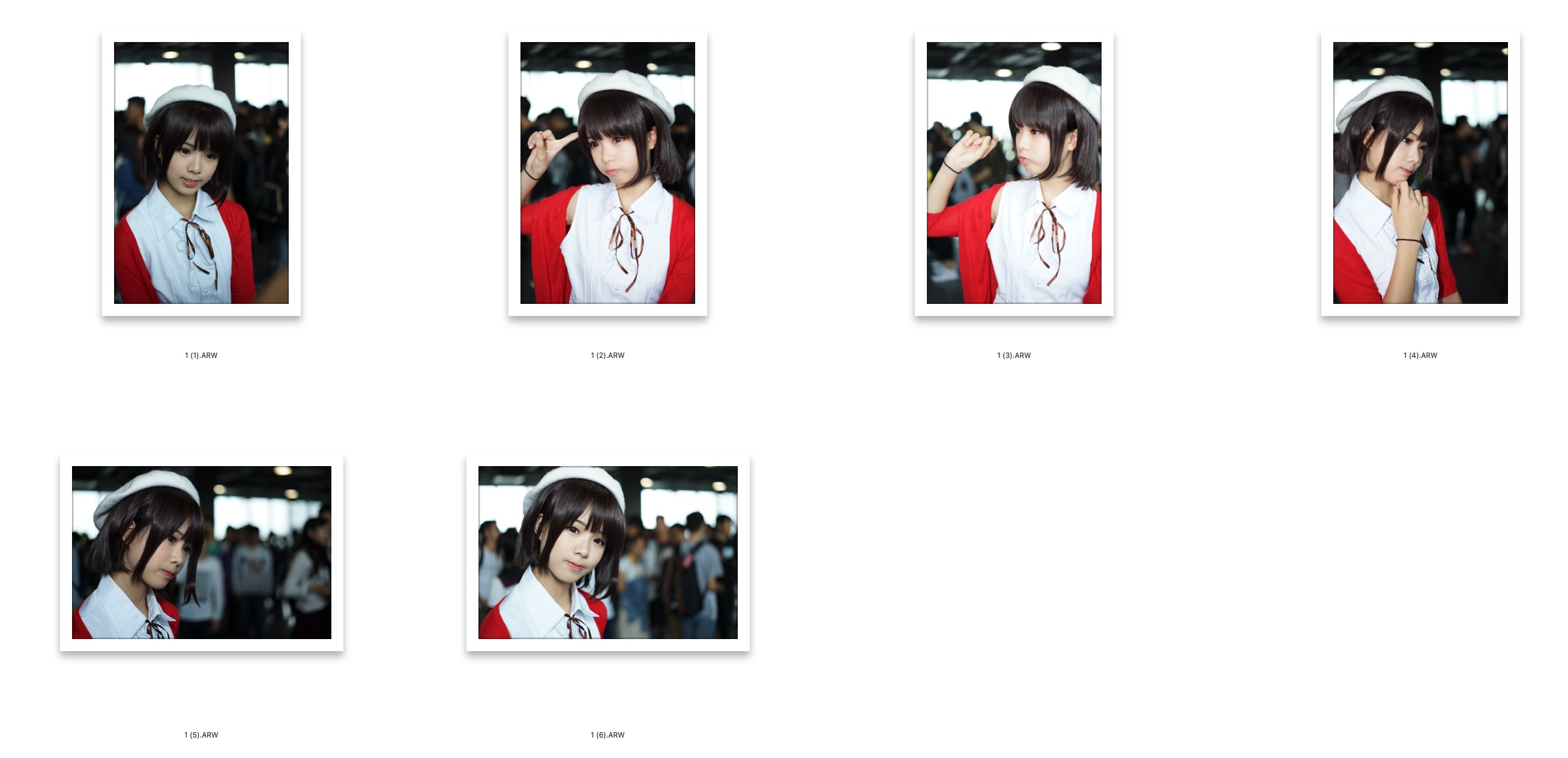 图片[2]-6张漫展COS小美女RAW原图ARW格式未修原片摄影原档PS修图练习素材