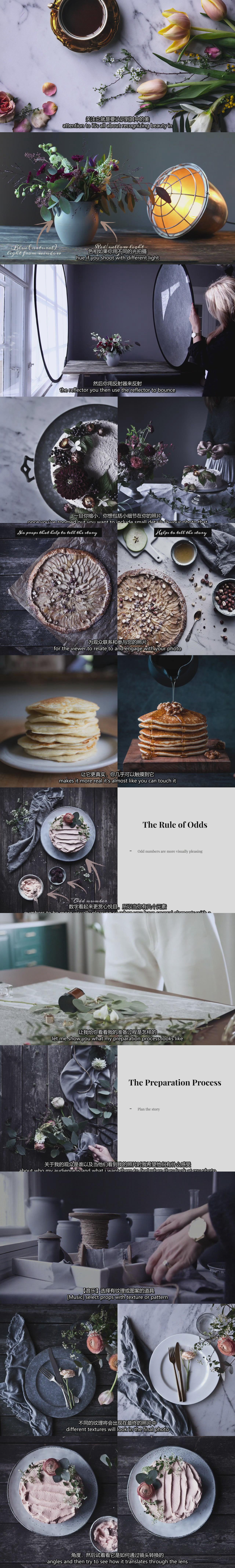 图片[1]-产品静物摄影-叙事静物产品布光造型构图技巧教程-中英字幕-美夕摄影资源