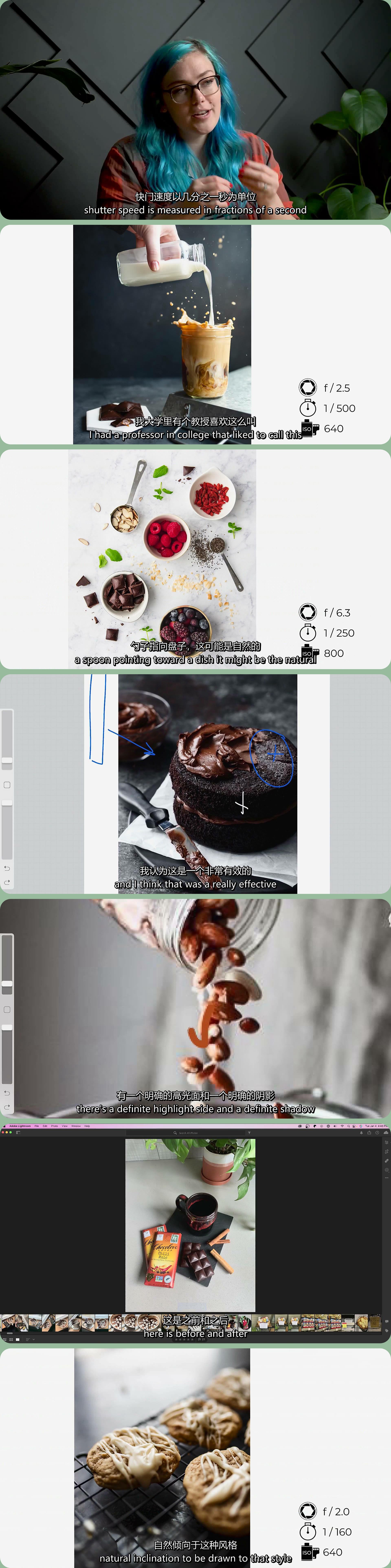 图片[1]-Tabitha Park 美食摄影布光,设备,造型及后期编辑教程-中英字幕-美夕摄影资源