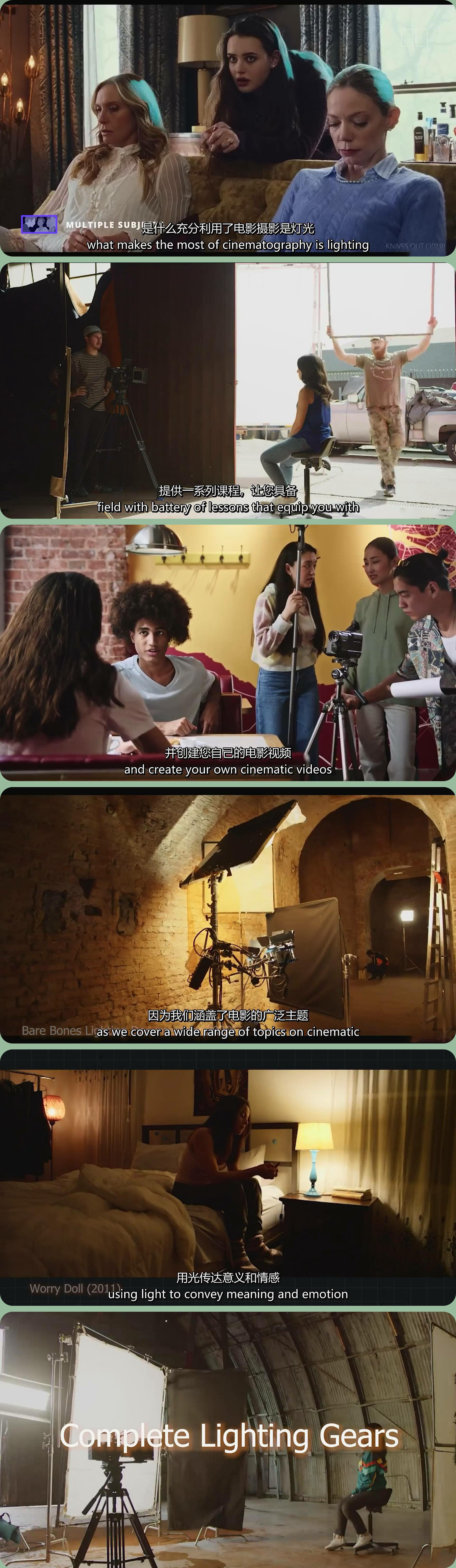 图片[1]-电影制作人和视频创作者的电影摄影照明技巧教程-中英字幕-美夕摄影资源