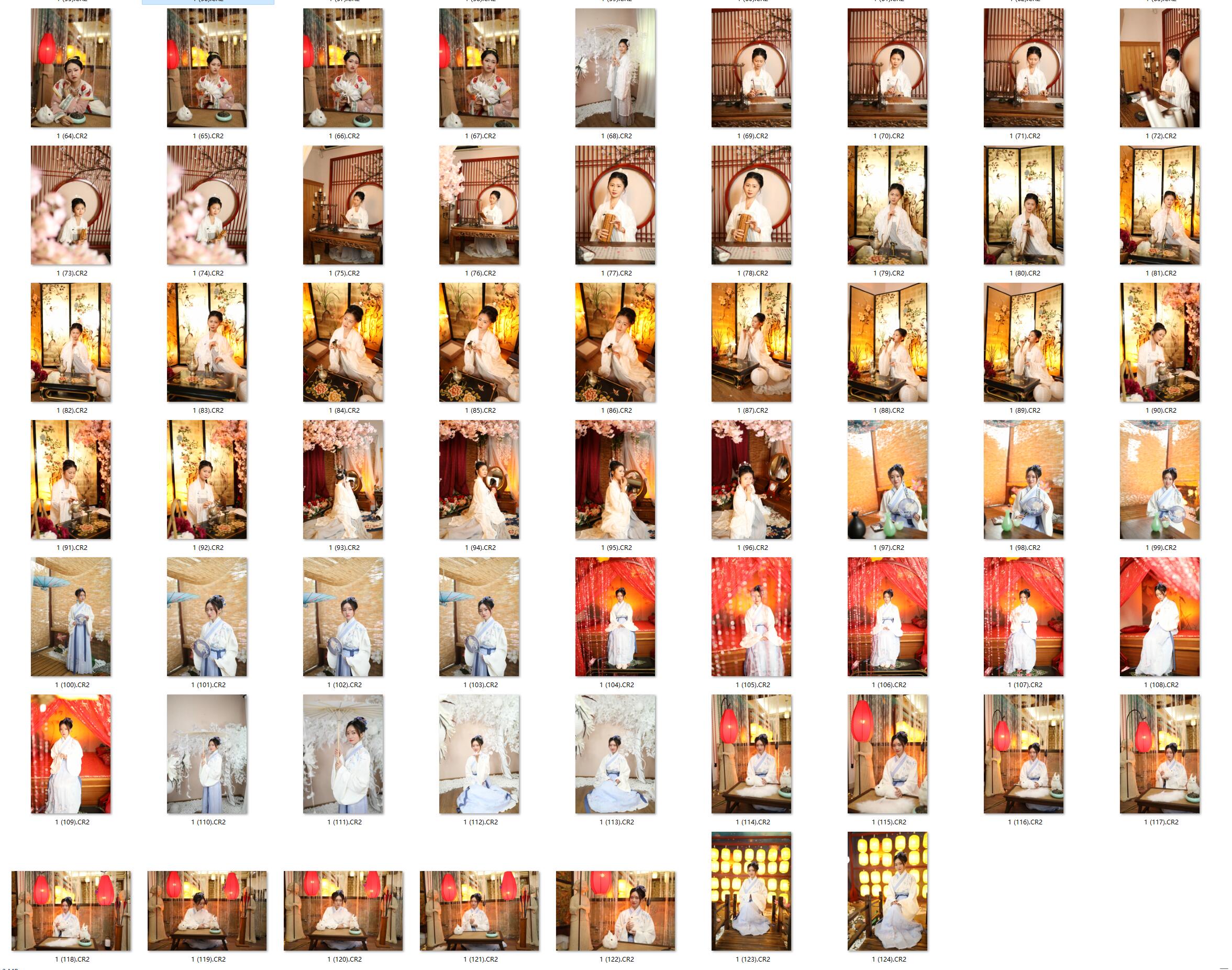 图片[2]-​124张国风古装少女RAW原图Canon EOS 5D Mark IV练习素材