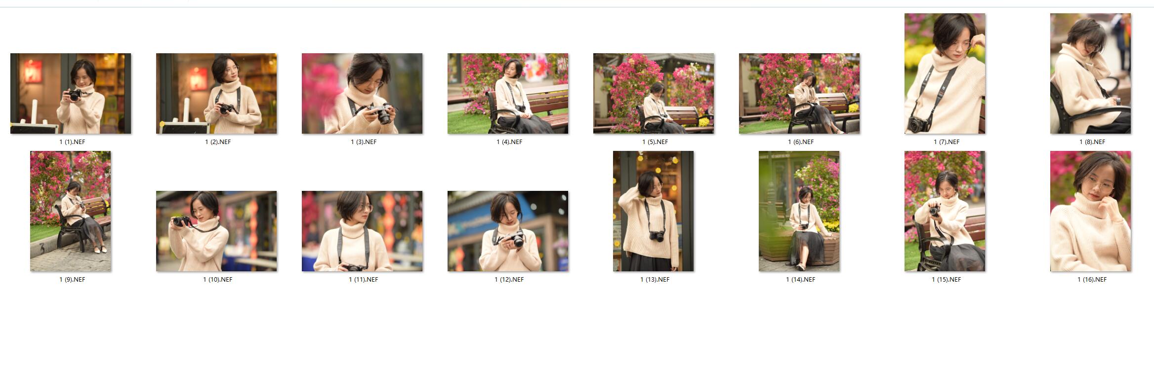 图片[2]-​16张高质量戴眼镜的文艺女青年RAW图NIKON D810练习素材​