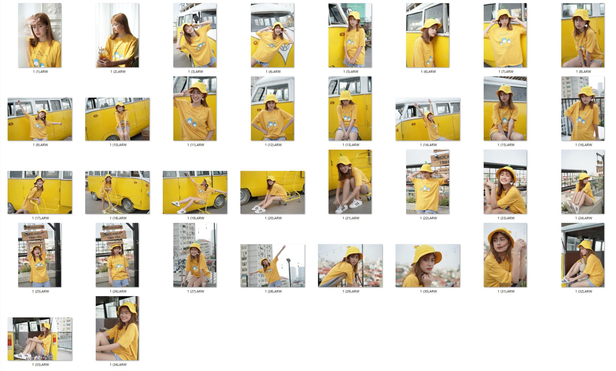 图片[2]-​34张爱笑的黄色衣服少女RAW原图ILCE-7RM3练习素材​