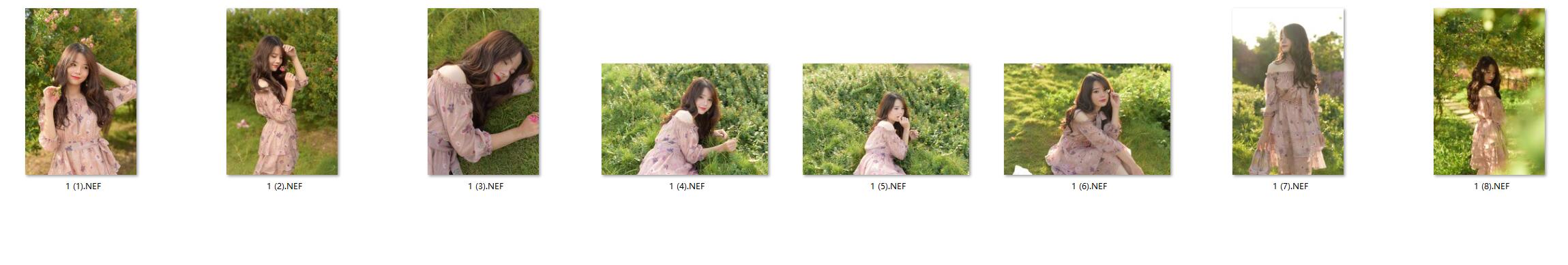 图片[2]-​8张高质量户外清新阳光美女RAW原图NIKON D810练习素材​