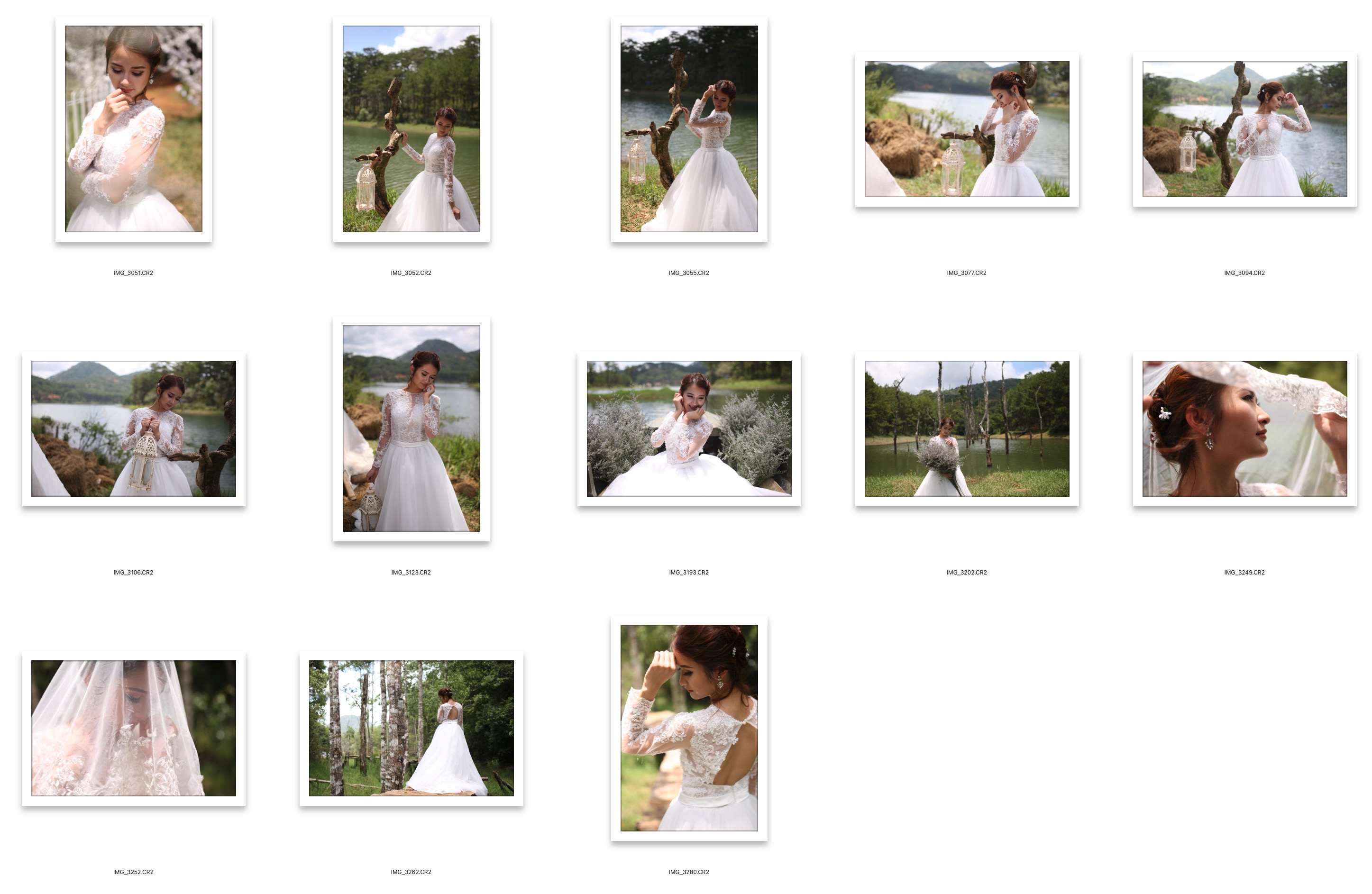 图片[2]-13张户外美女婚纱写真摄影RAW原图,婚纱修图练习RAW素材