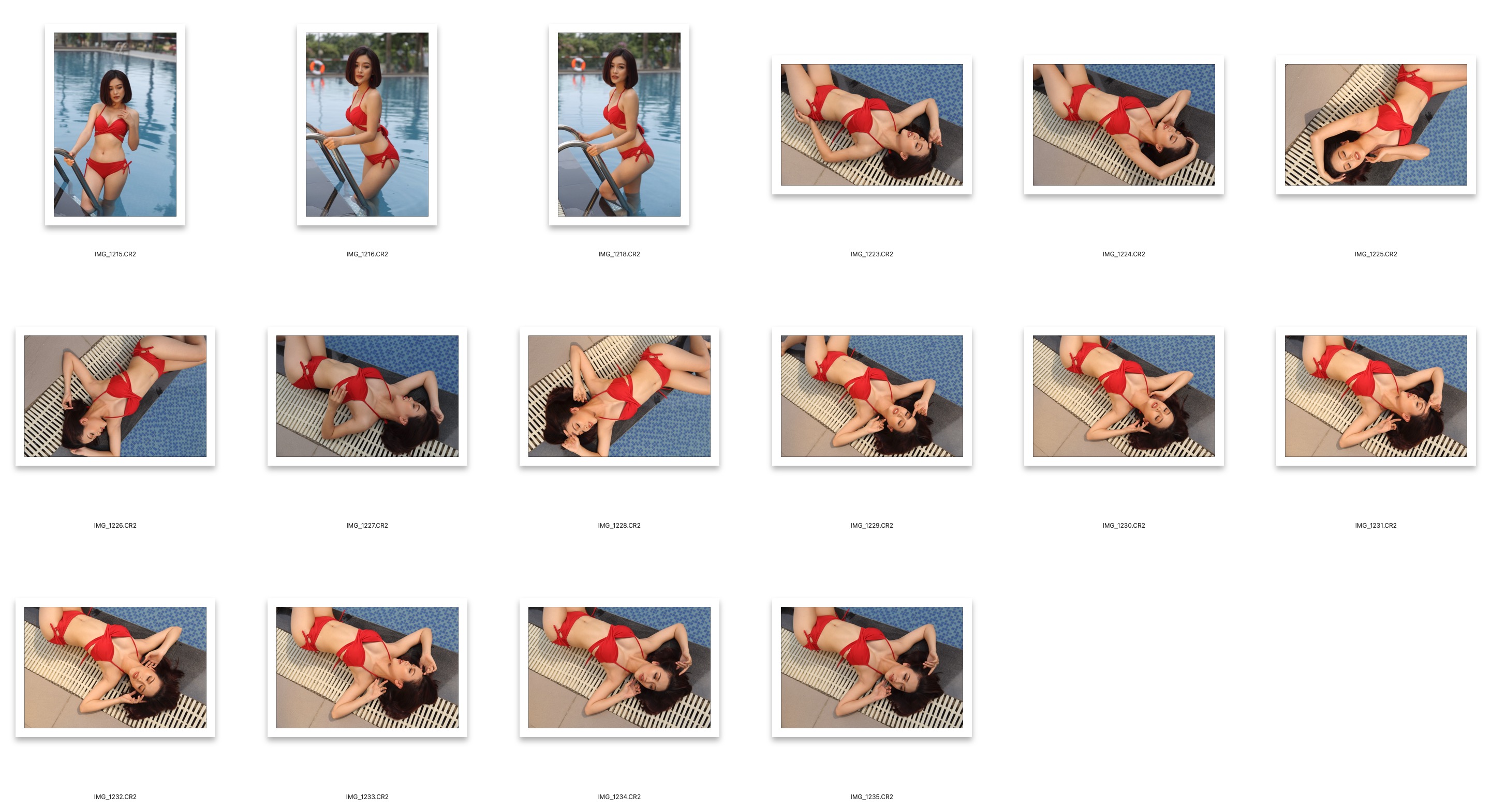 图片[2]-16张户外泳装写真美女人像摄影修图练习RAW原图素材