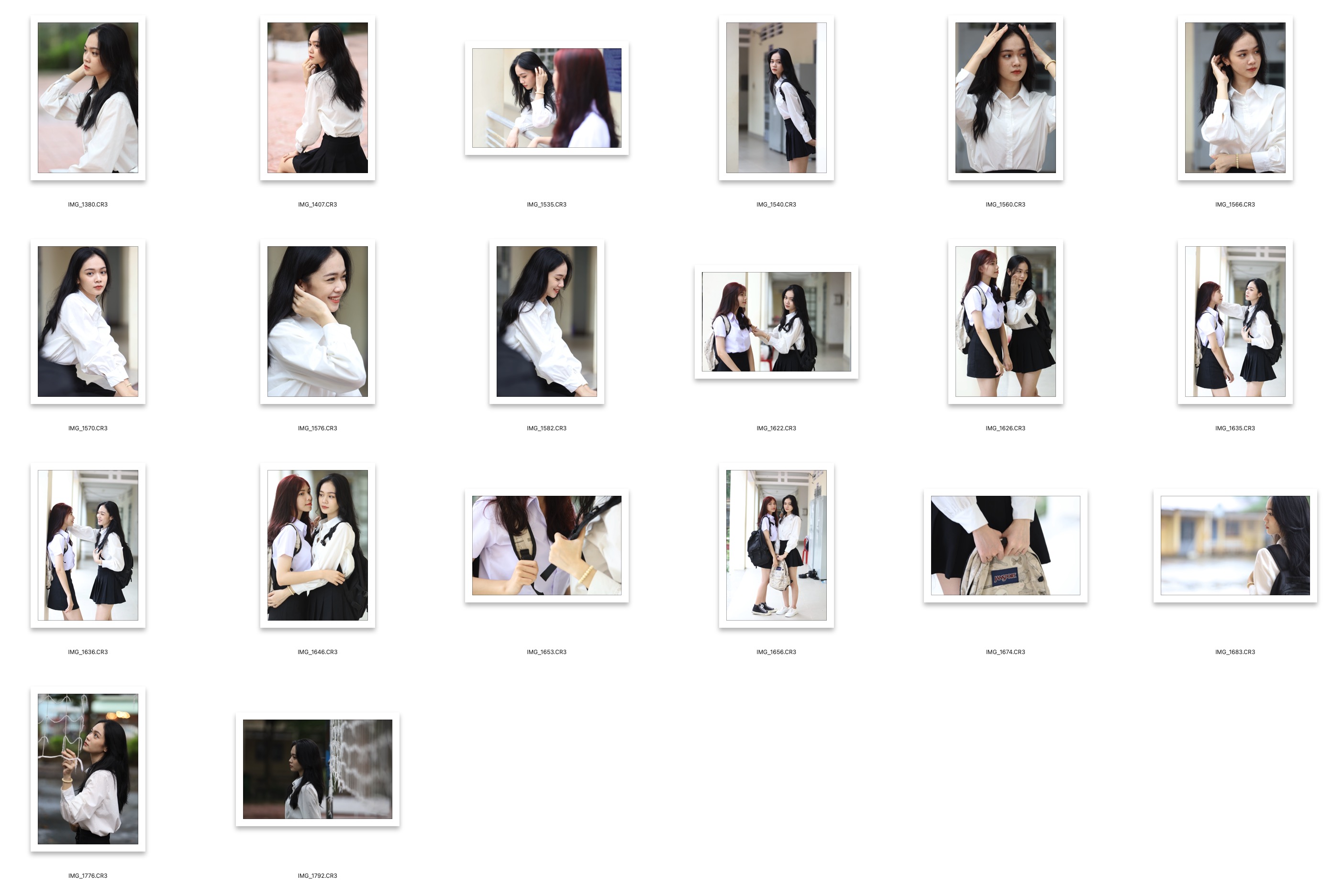 图片[2]-20张校园美女写真人像摄影后期修图练习RAW原图素材