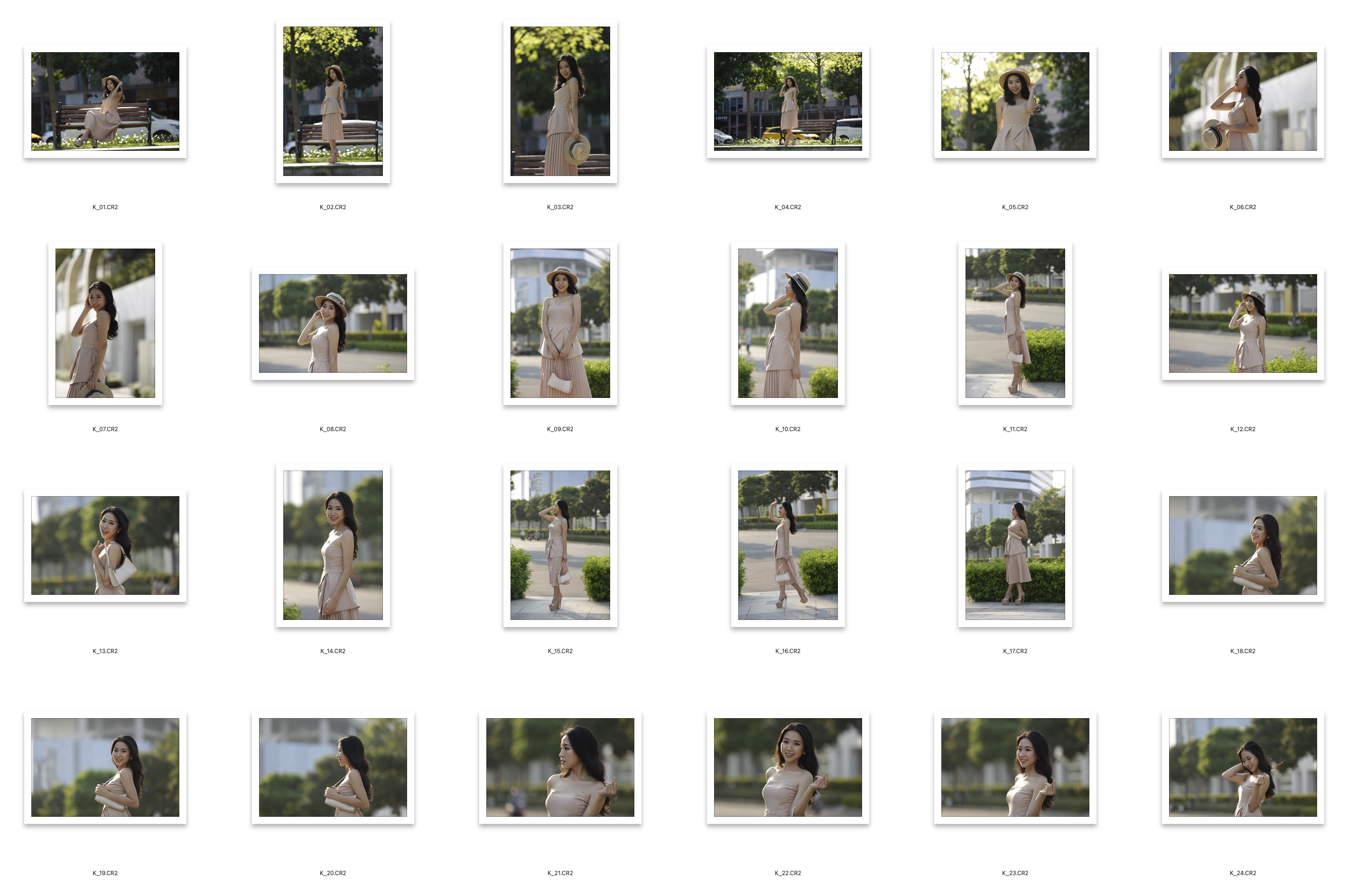 图片[2]-24张时尚清新美女街拍写真人像RAW原片,修图练习RAW素材