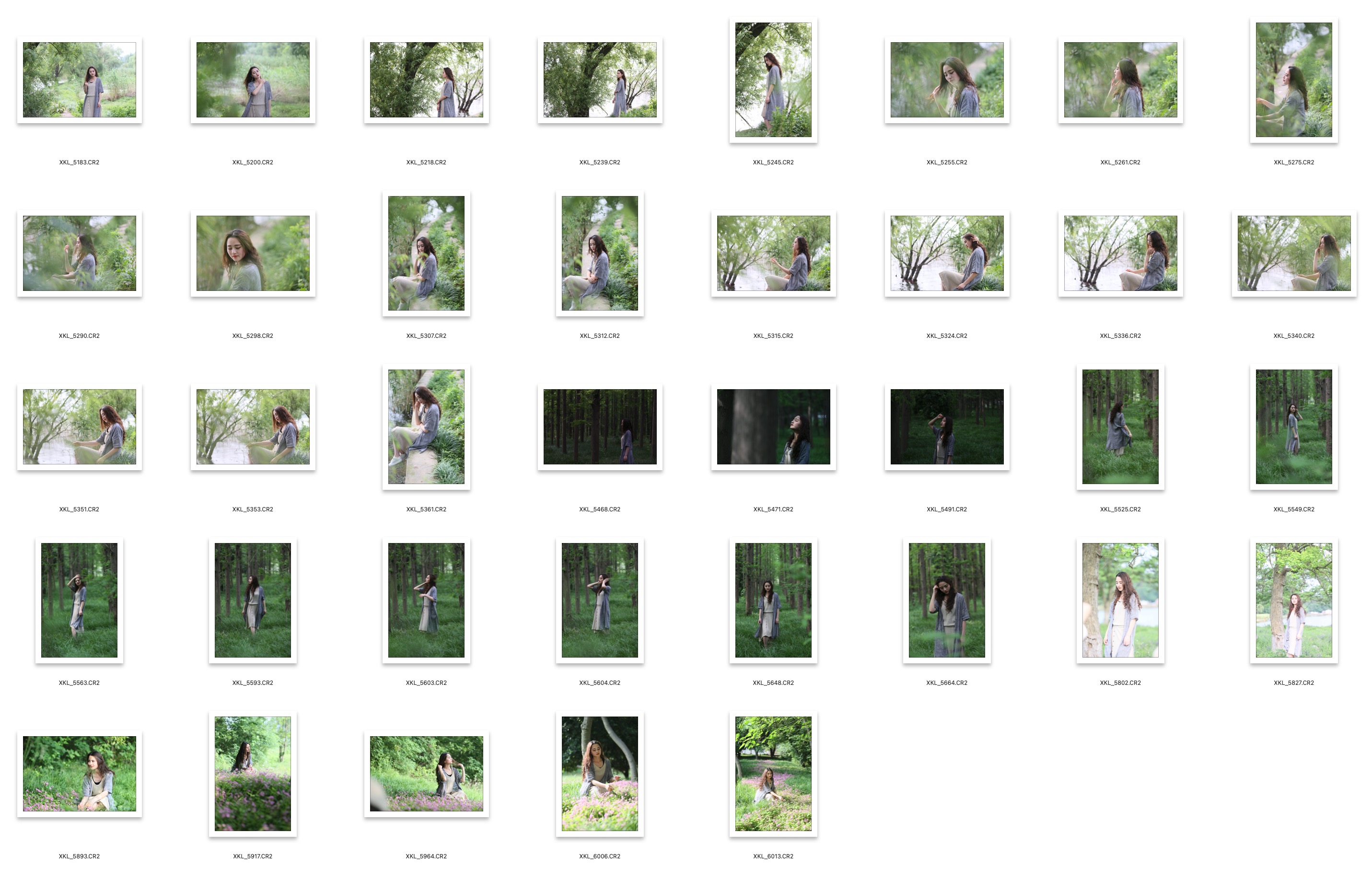 图片[2]-37P科学岛清新氧气麻裙小美女人像后期修图练习RAW原图