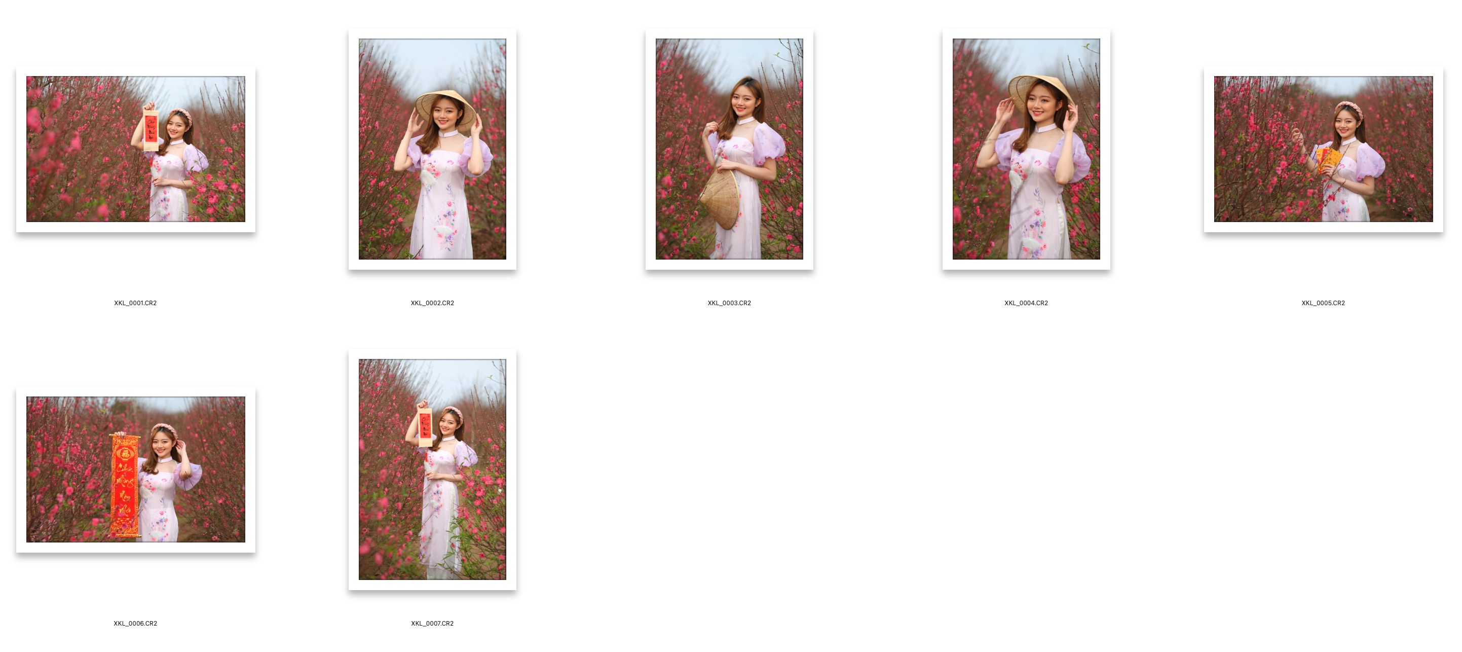 图片[2]-7P拜新年斗笠粉紫色裙美女RAW原图,修图练习RAW素材