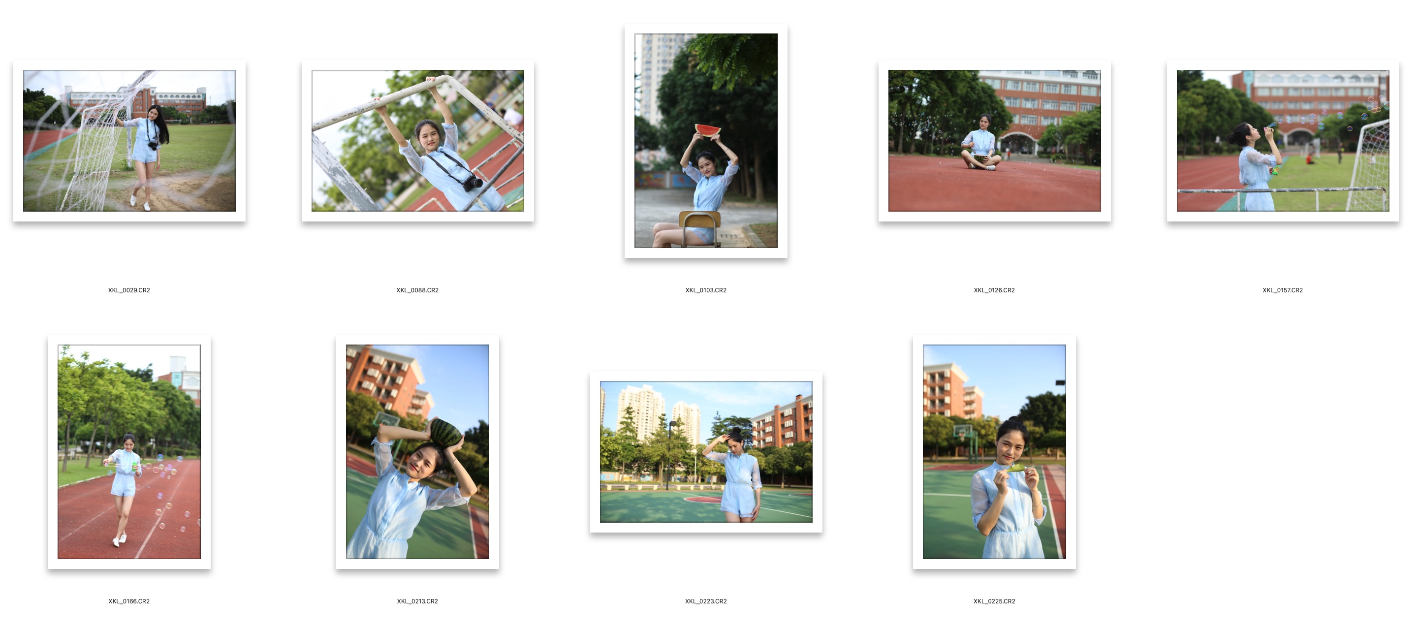 图片[2]-9P国内日系校园清新美女后期修图练习RAW原图素材