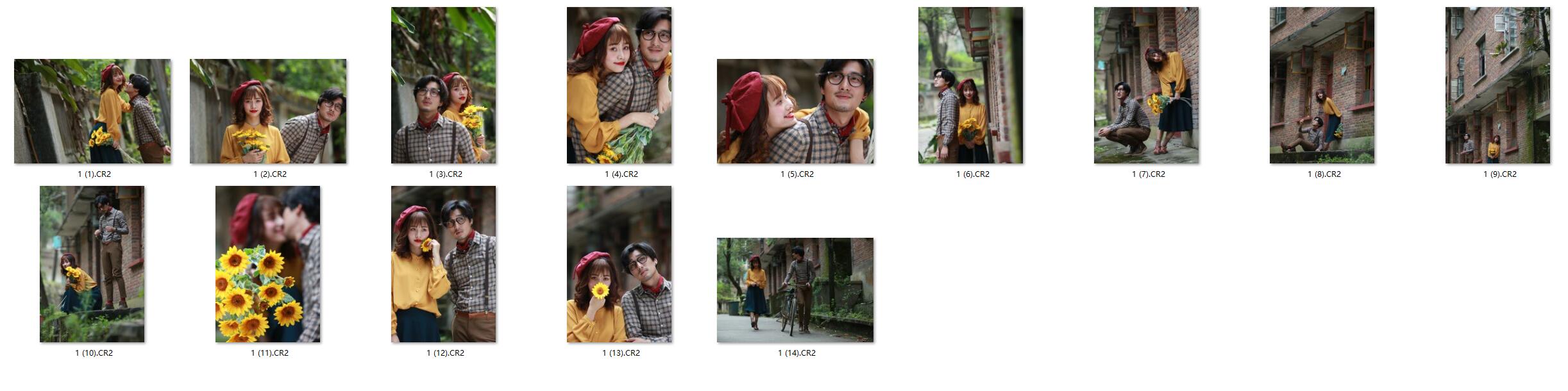 图片[2]-14张文艺复古情侣人像佳能EOS 5D Mark III RAW原图后期修图练习RAW素材