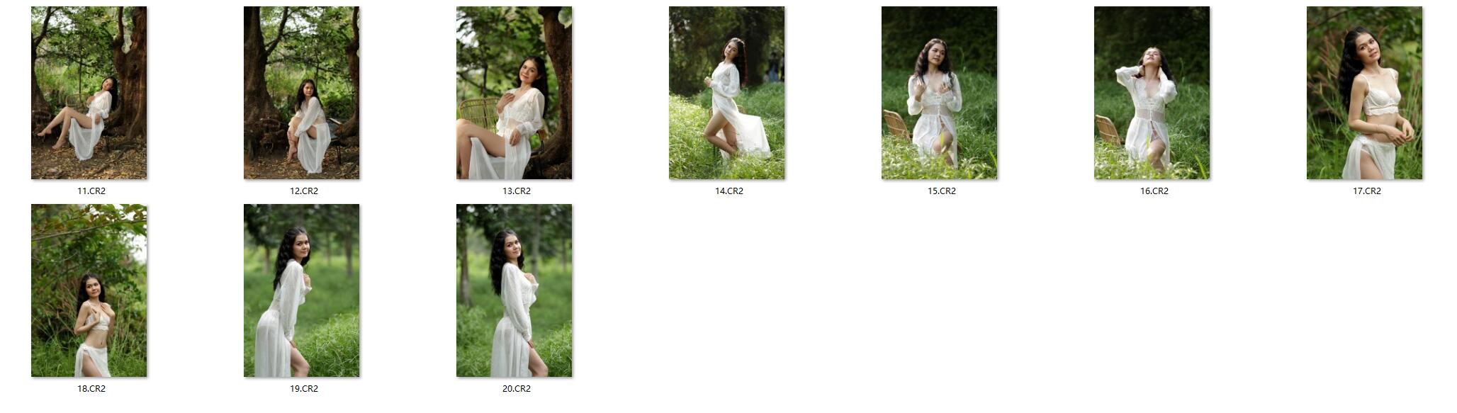 图片[2]-10张森系美女写真人像摄影未修RAW原图素材