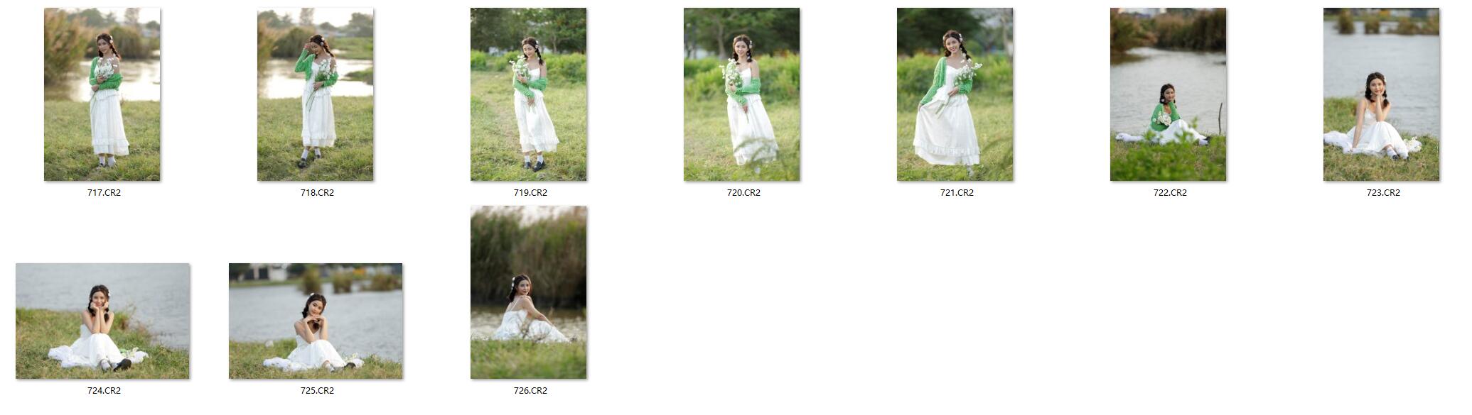 图片[2]-10张清新户外美女人像摄影RAW原图素材