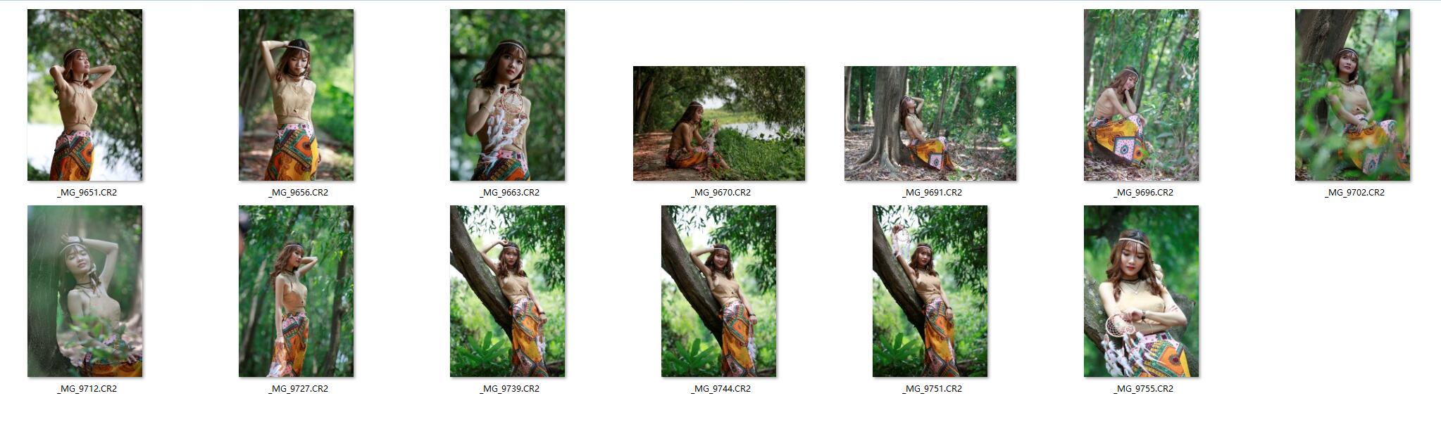 图片[2]-13张户外森系写真美女人像摄影RAW原图素材