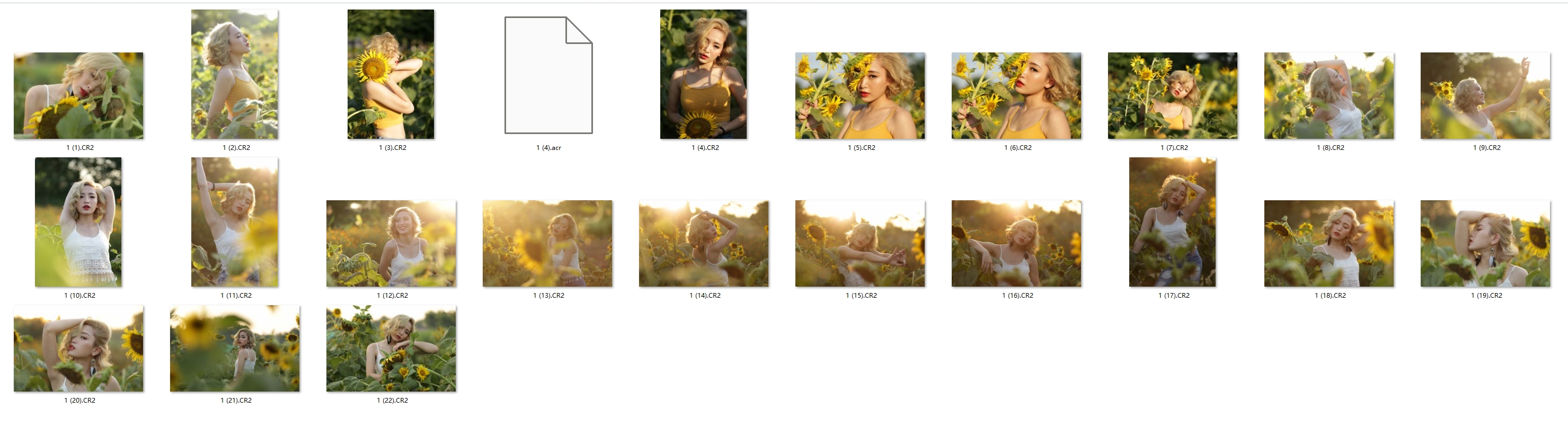 图片[2]-22张户外向日葵人像写真高清RAW原图-佳能CR2格式原图