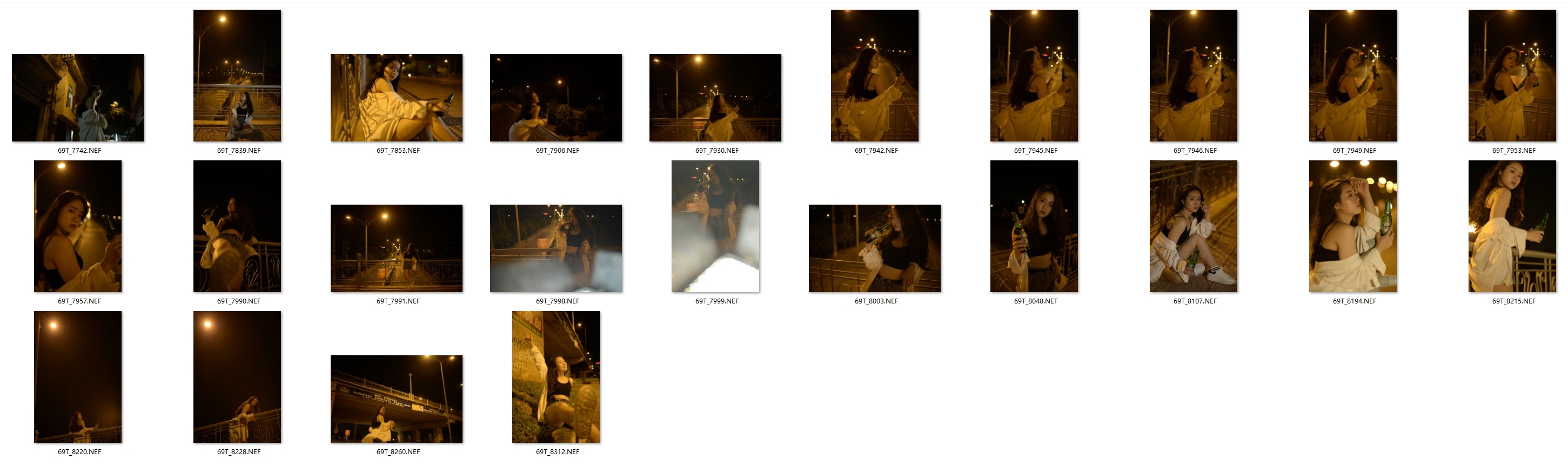 图片[2]-24张城市夜景情绪人像摄影RAW原图素材