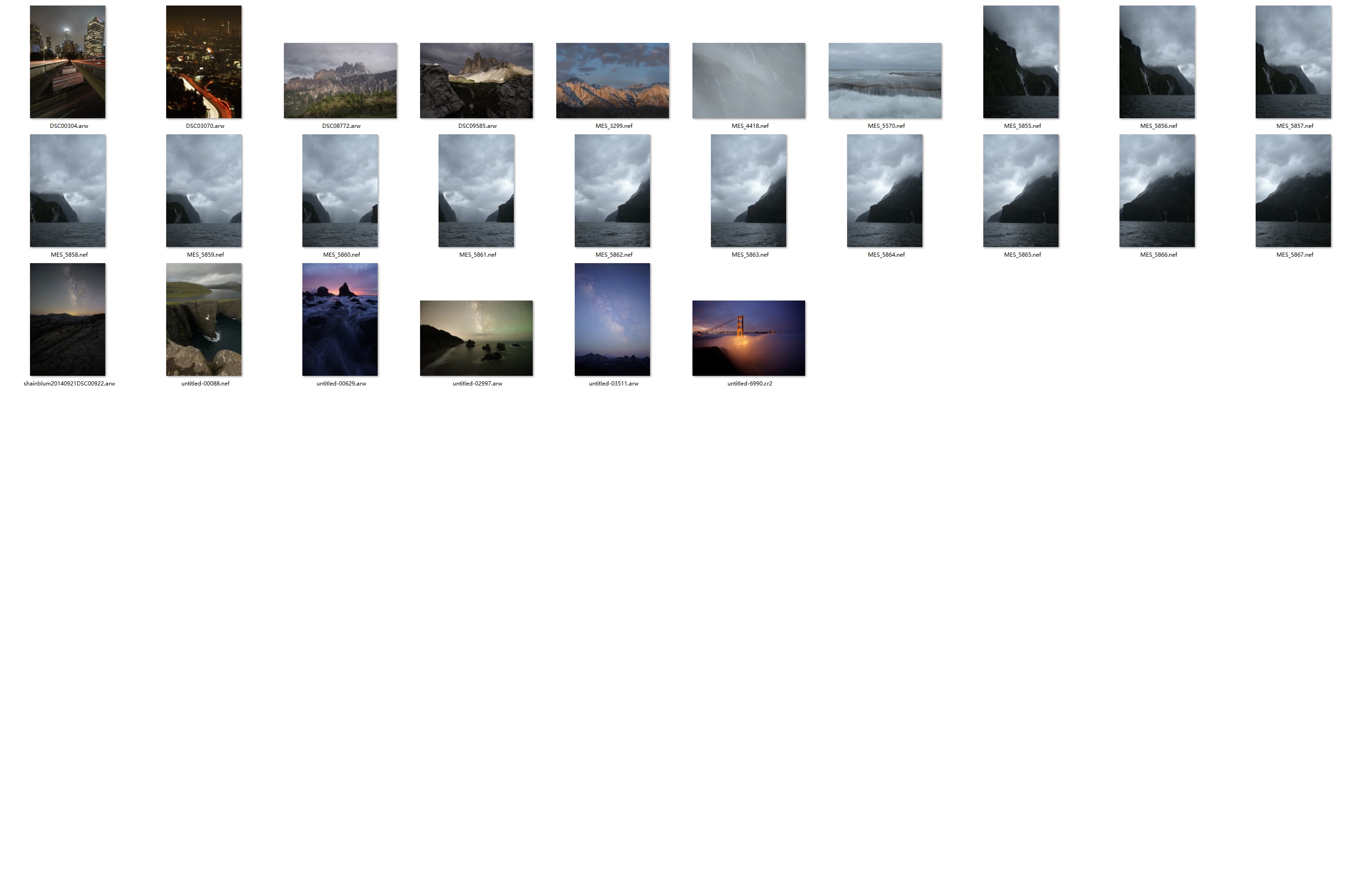 图片[2]-26张城市高原银河风光摄影RAW原图素材