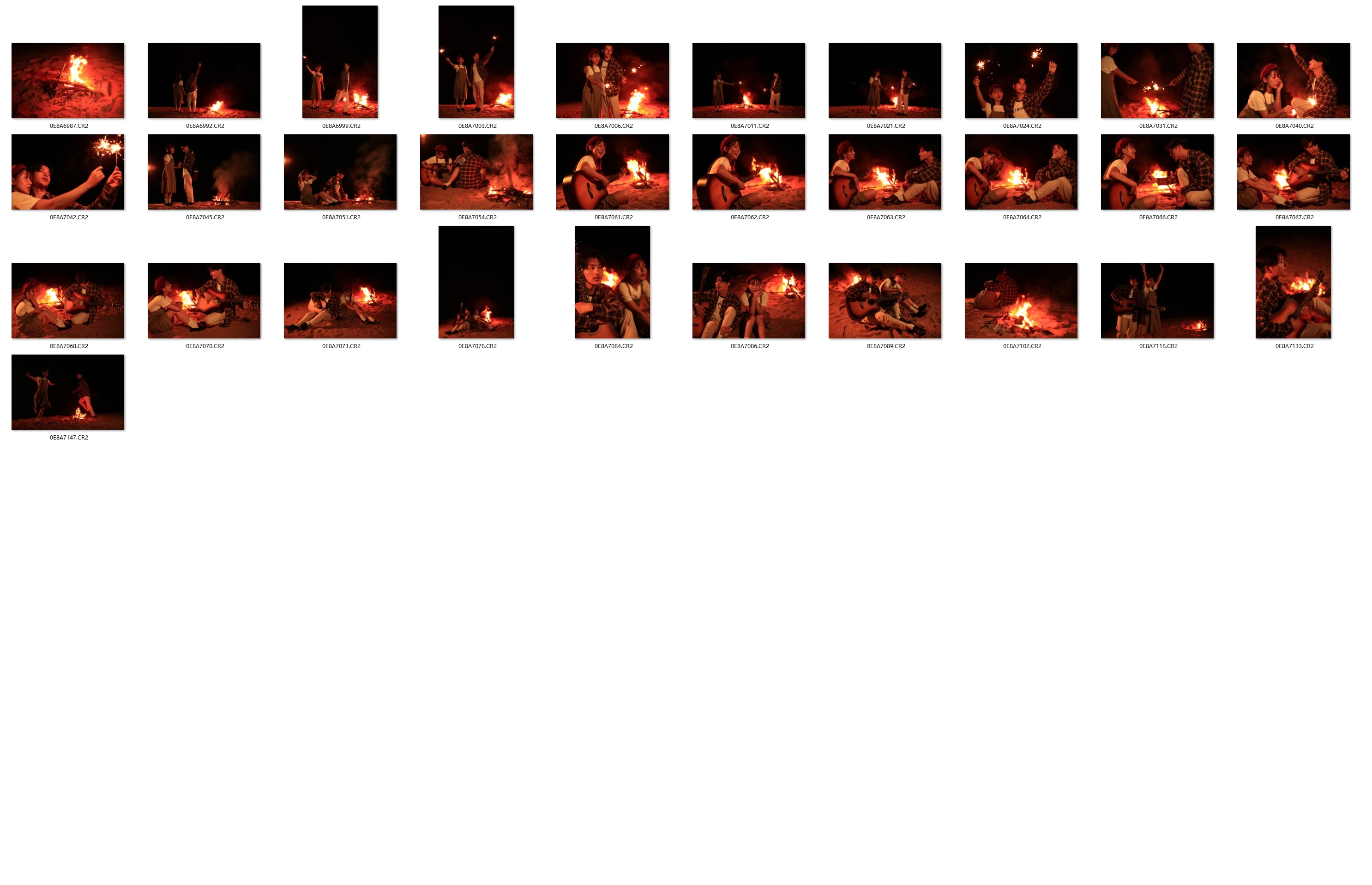 图片[2]-31张沙滩篝火情侣人像摄影RAW原图