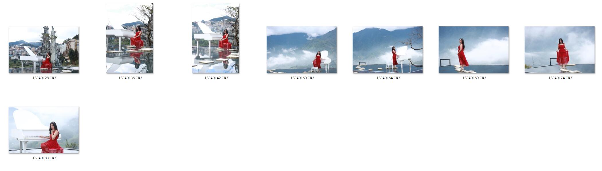 图片[2]-8张天空之城红衣美女人像摄影RAW原图-佳能CR3原片素材