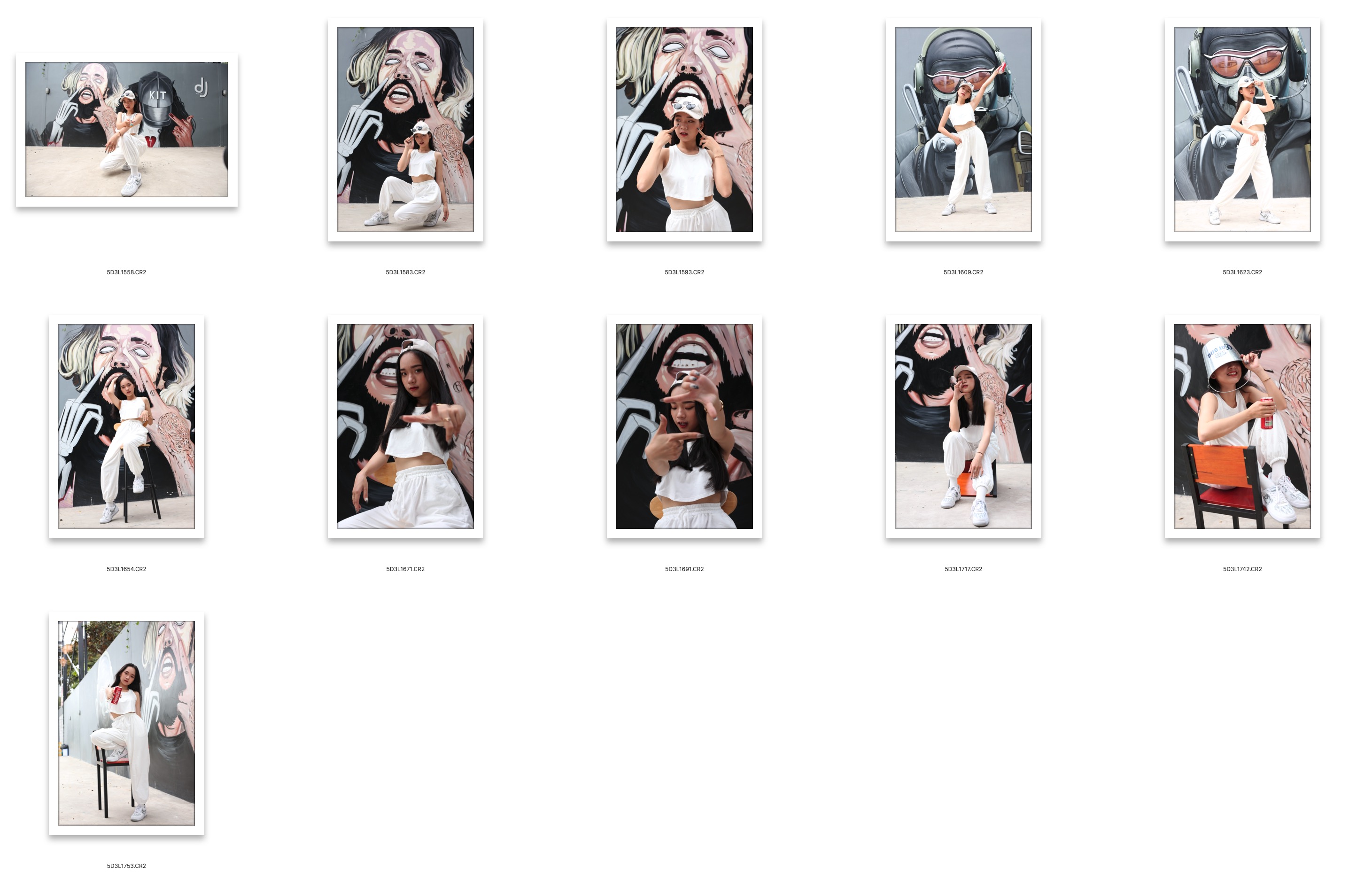 图片[2]-11张街头涂鸦美女人像摄影后期练习RAW原图素材