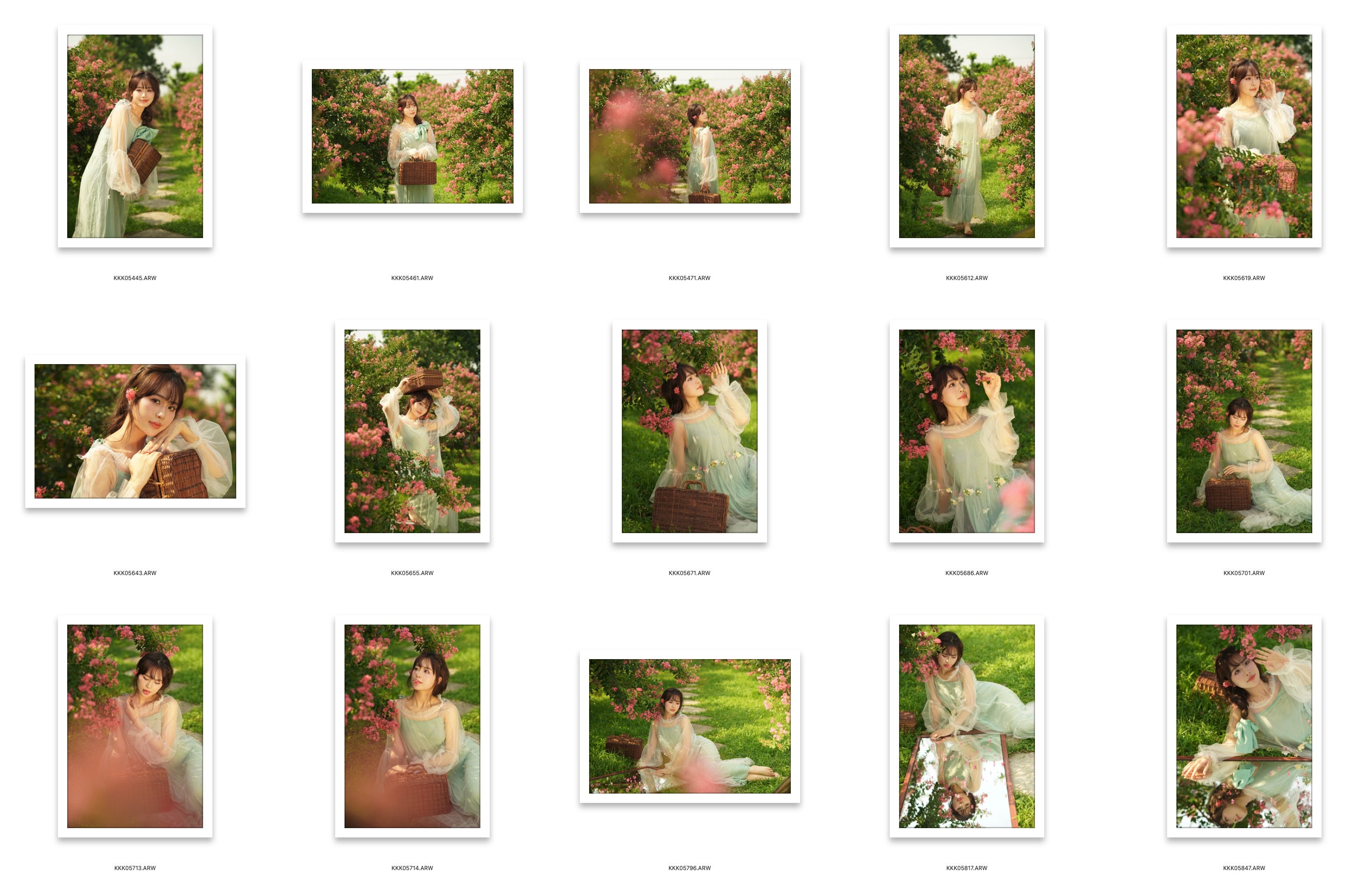 图片[2]-15张户外花季少女人像摄影RAW原图素材