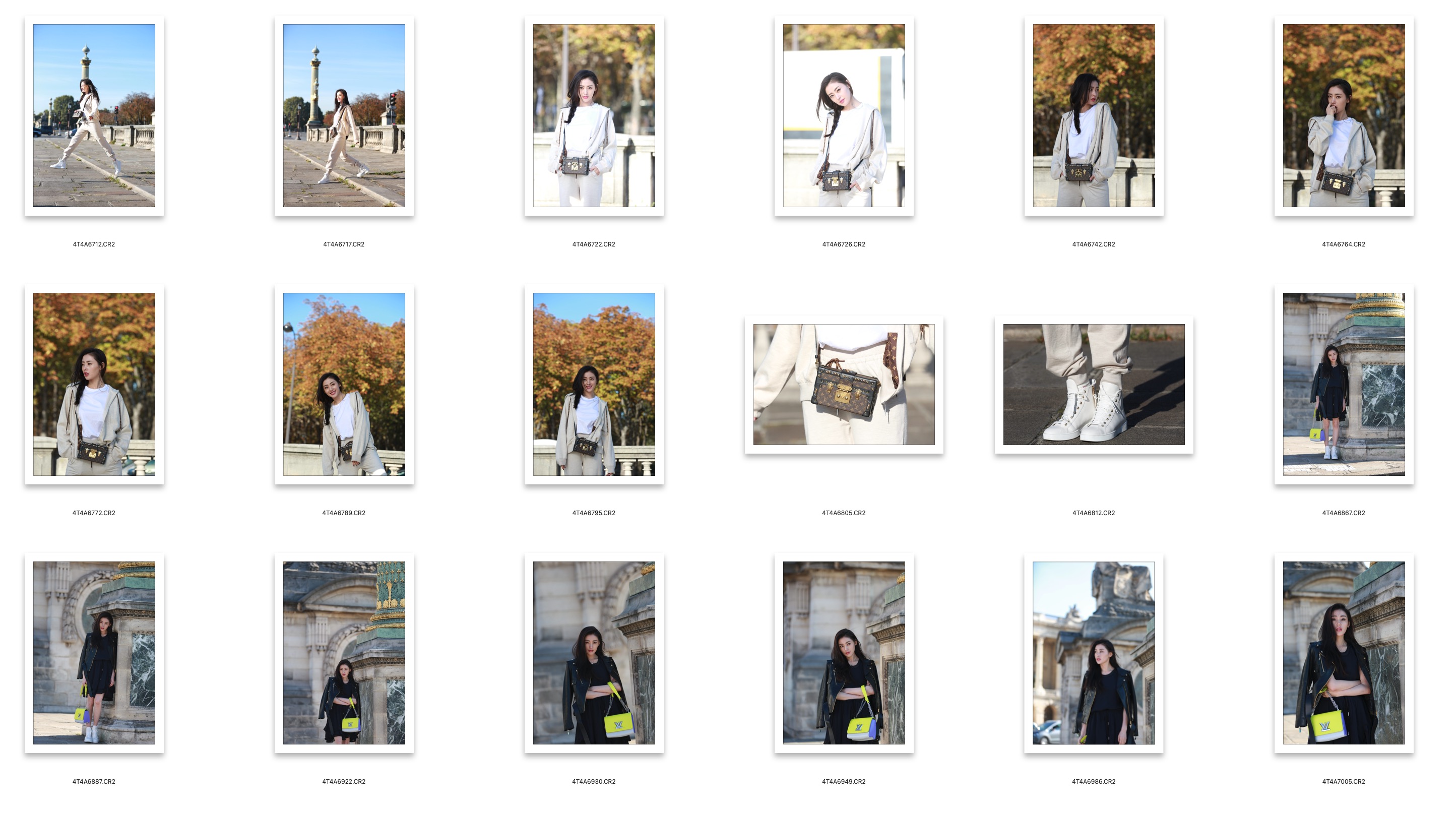 图片[2]-18张公园街拍时尚美女人像未修免费RAW原图素材