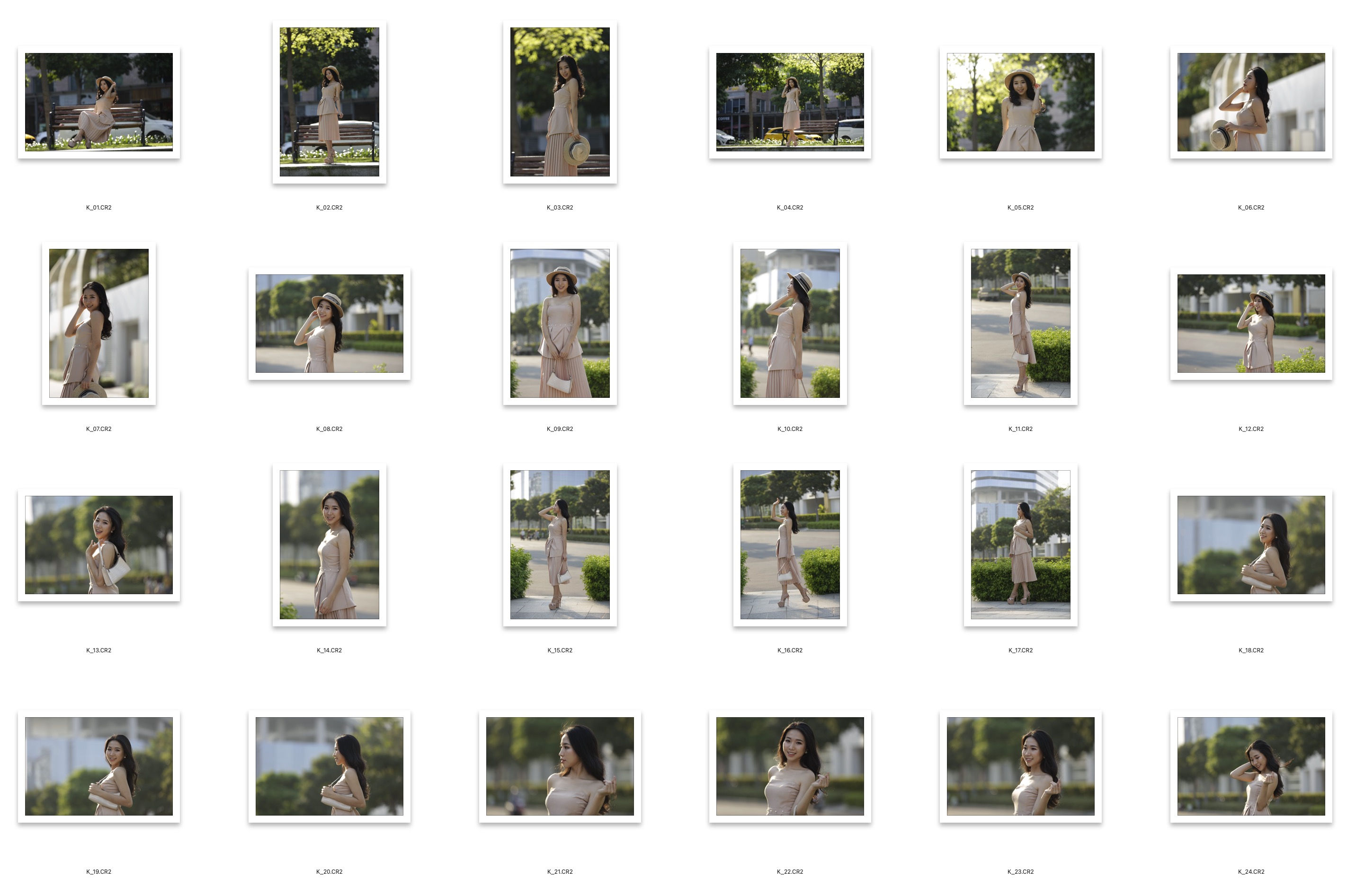 图片[2]-24张时尚清新美女街拍写真人像RAW原片