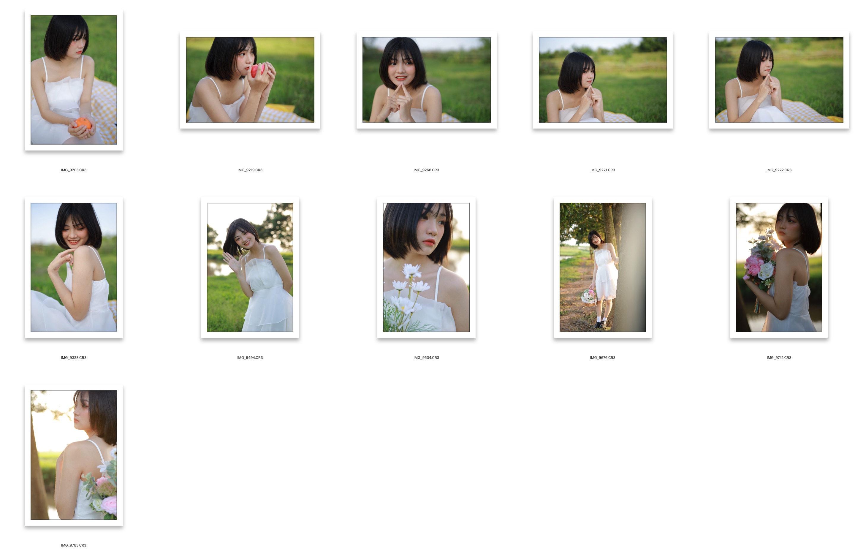 图片[2]-12张清纯美女草地写真RAW原片