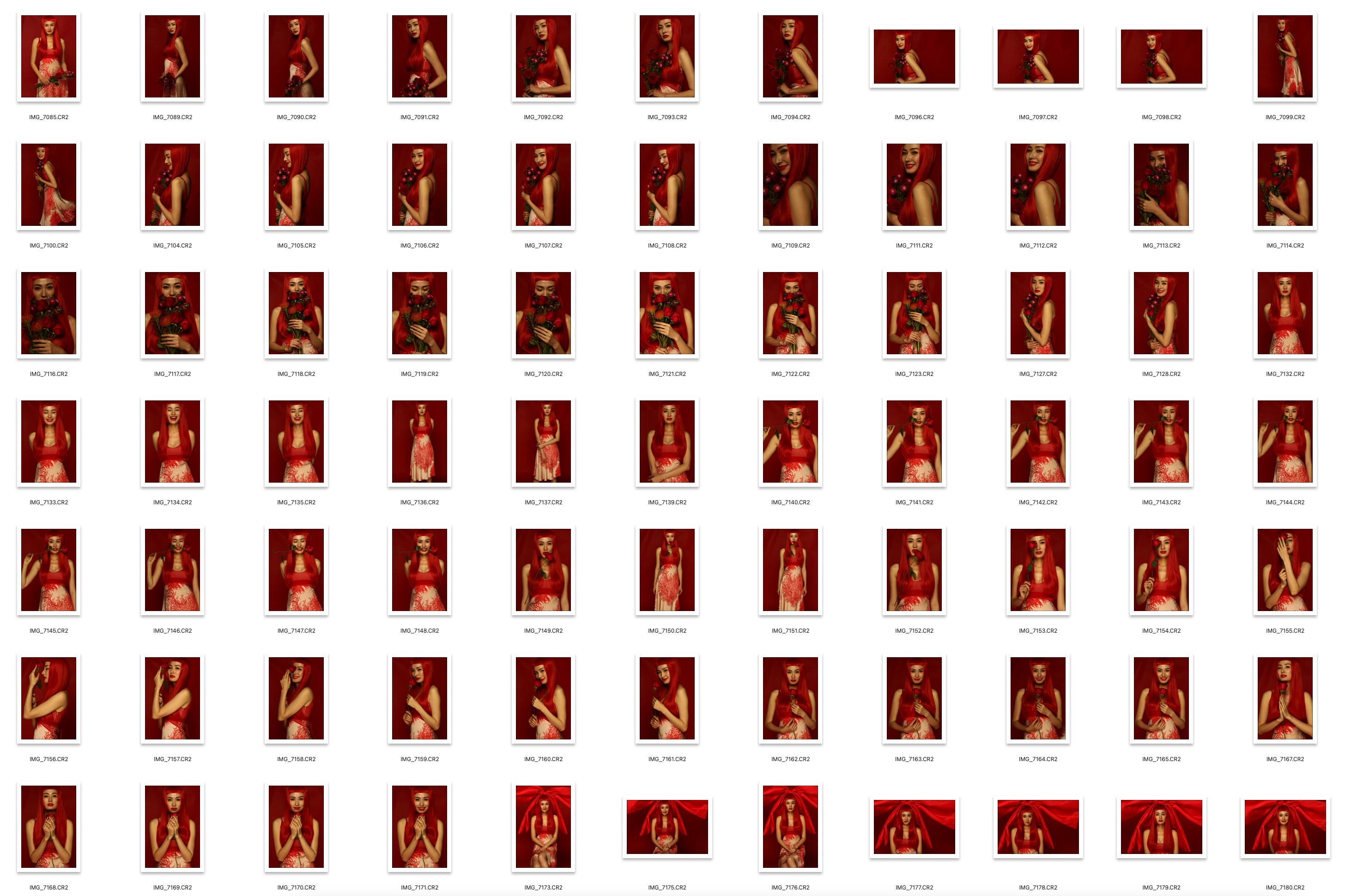 图片[4]-216张红衣美女室内棚拍摄设摄影修图练习RAW原图素材