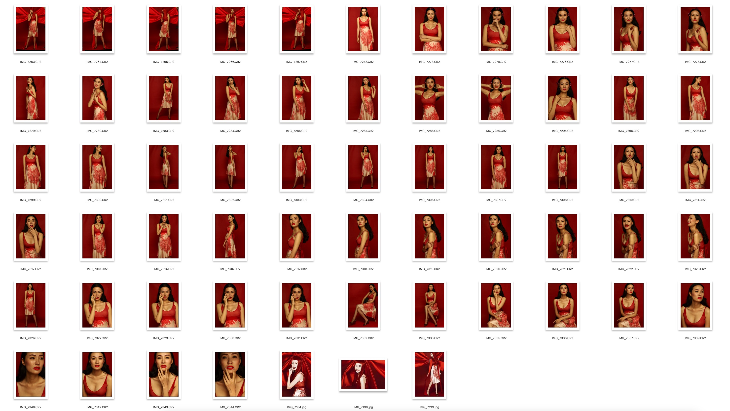图片[2]-216张红衣美女室内棚拍摄设摄影修图练习RAW原图素材