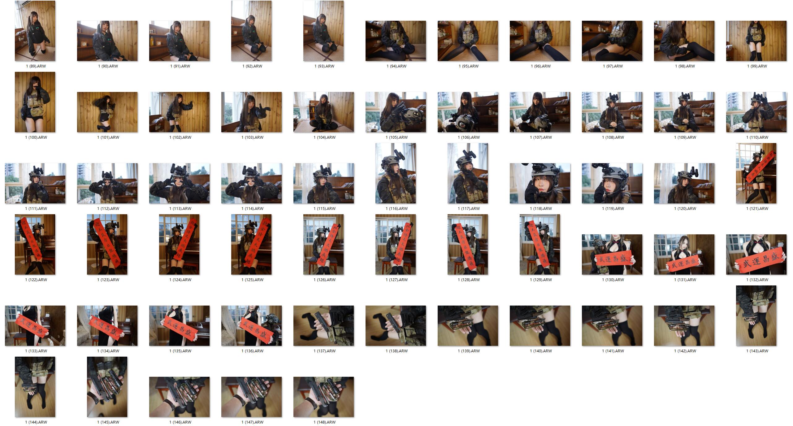 图片[2]-​​​​​148张军迷妹子RAW原图索尼ILCE-7M3拍摄修图练习素材​