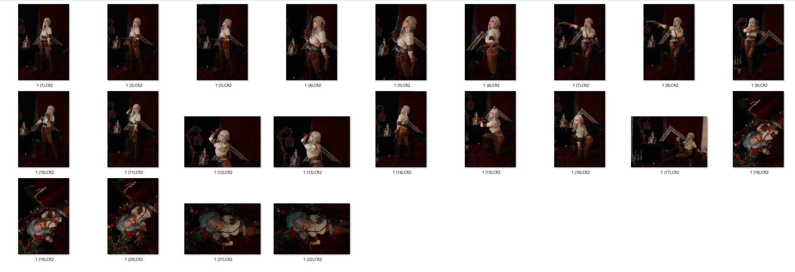 图片[2]-​​​​​22张暗黑色系美女RAW原图Canon EOS 5D Mark III练习素材