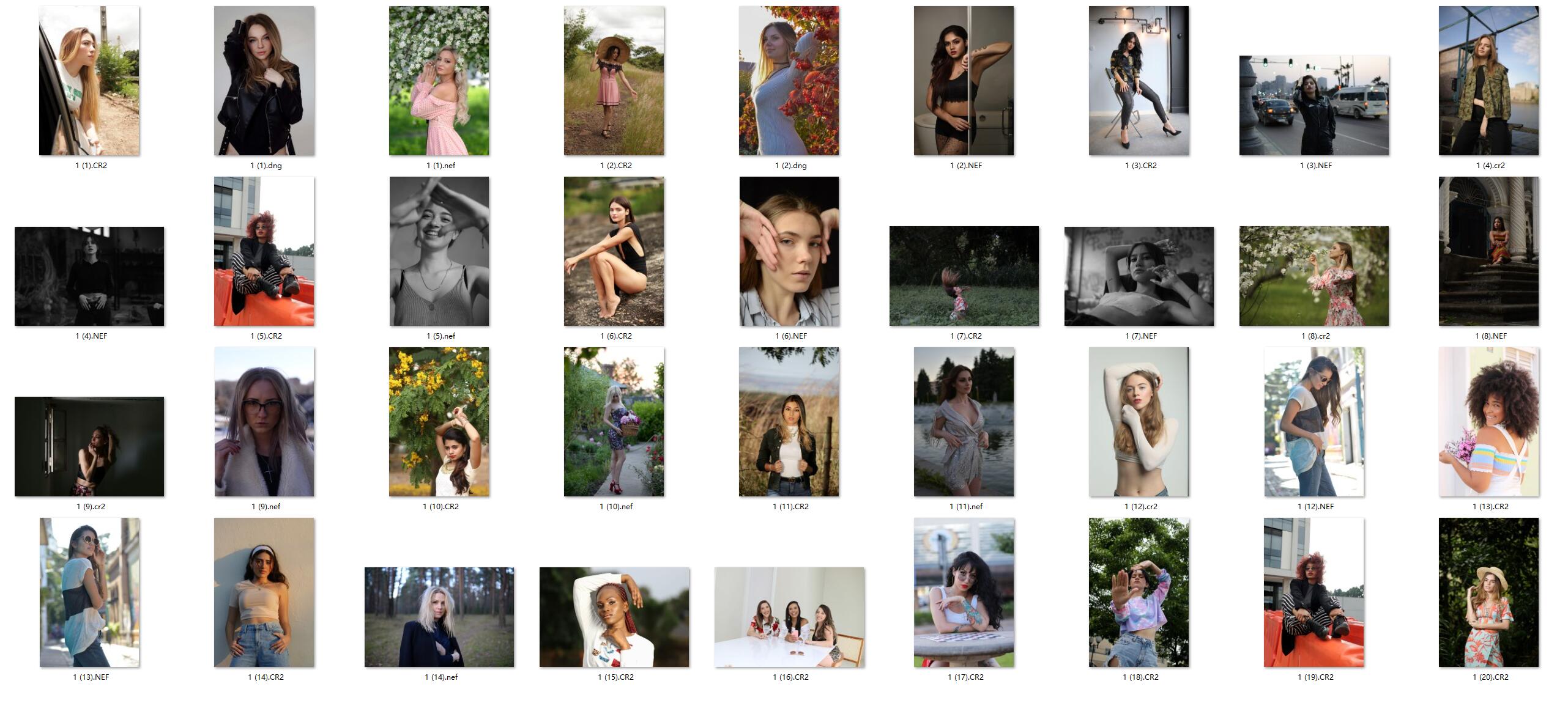 图片[2]-​​​​​35张漂亮的国外小姐姐们RAW原片修图练习素材