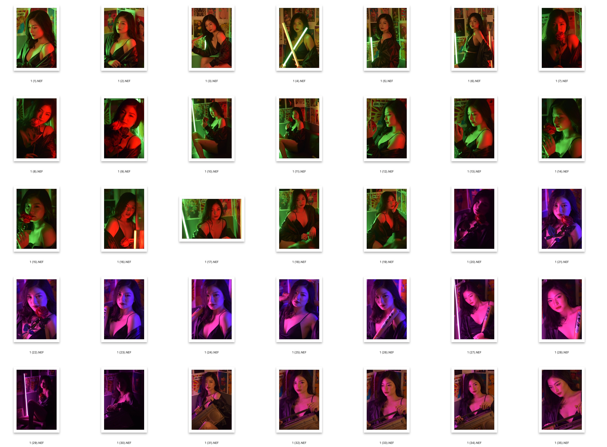 图片[3]-城市霓虹夜景人像摄影RAW原图60张NEF格式后期练习raw原片