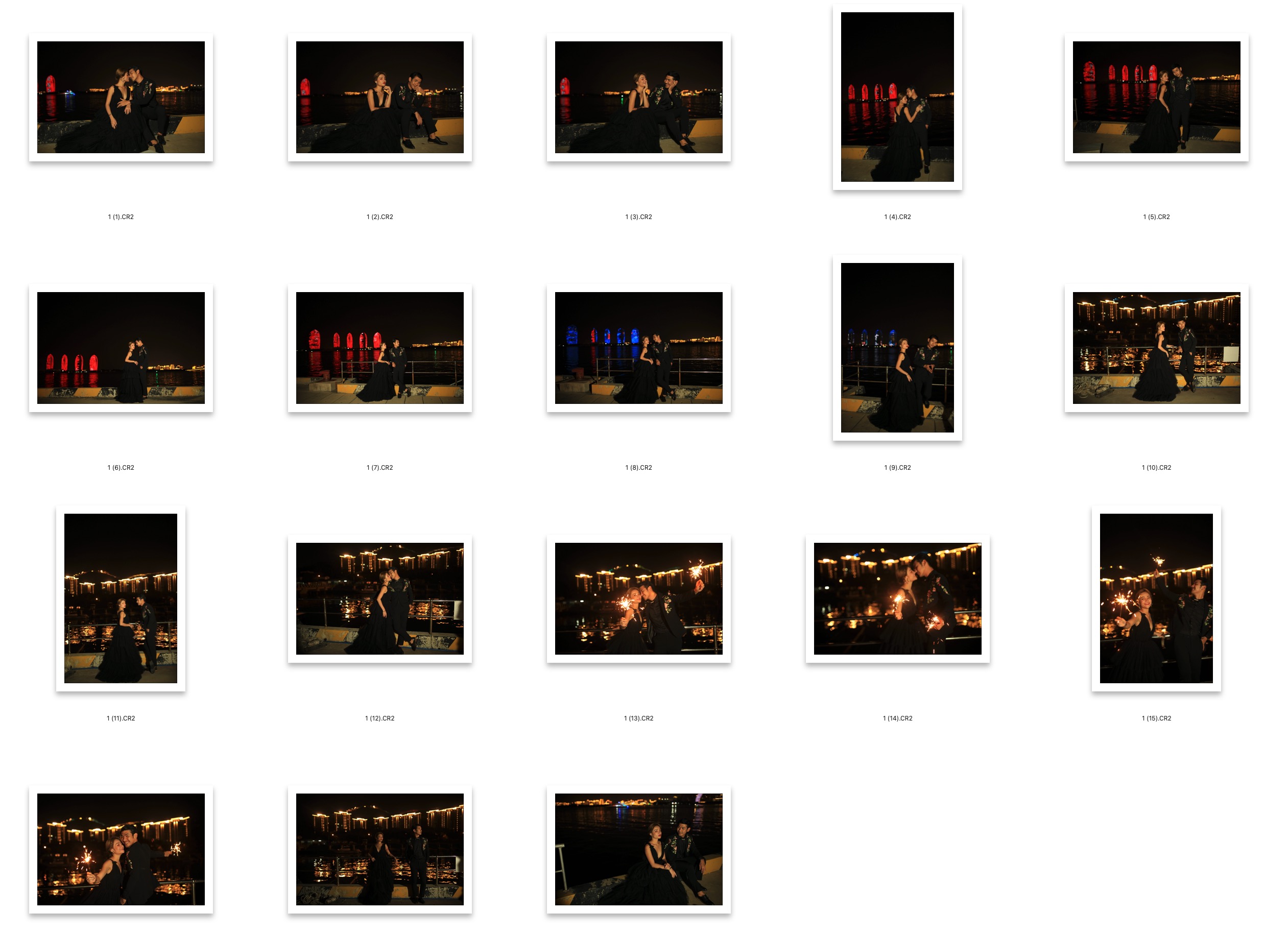 图片[2]-夜景旅拍婚礼人像摄影RAW原图18P,人像后期修图RAW素材