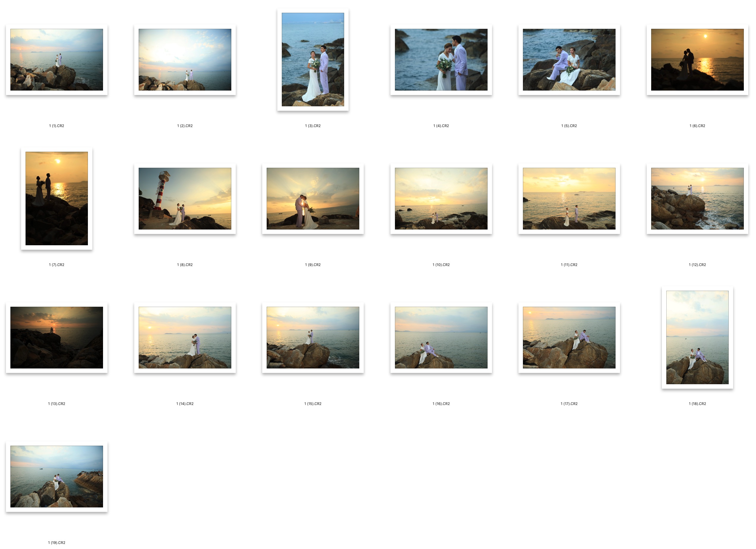 图片[2]-旅拍海景婚礼情侣写真人像摄影RAW原图19P,后期修图RAW素材
