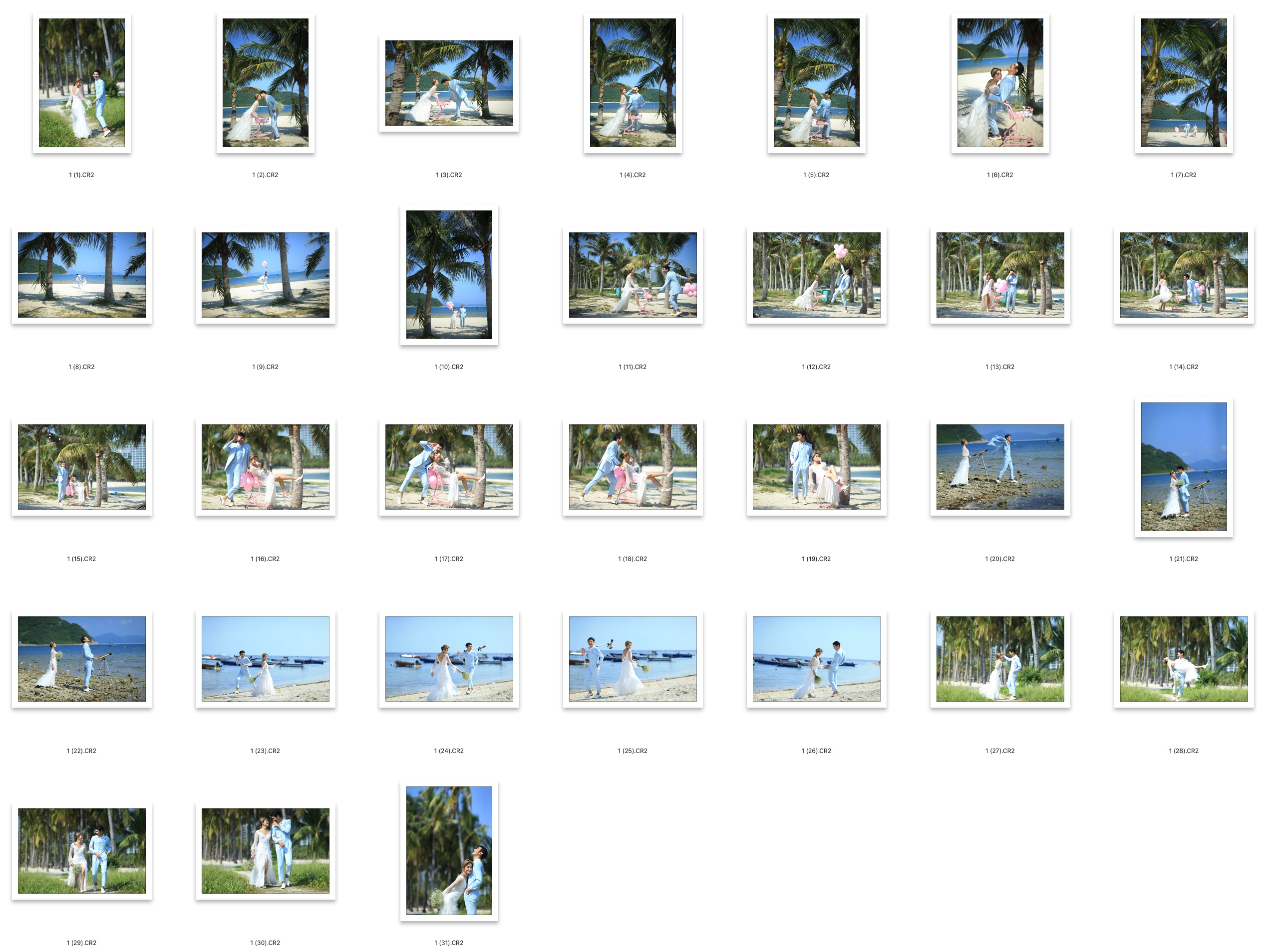 图片[2]-海景风光婚礼人像摄影RAW原图31P,人像后期修图RAW素材