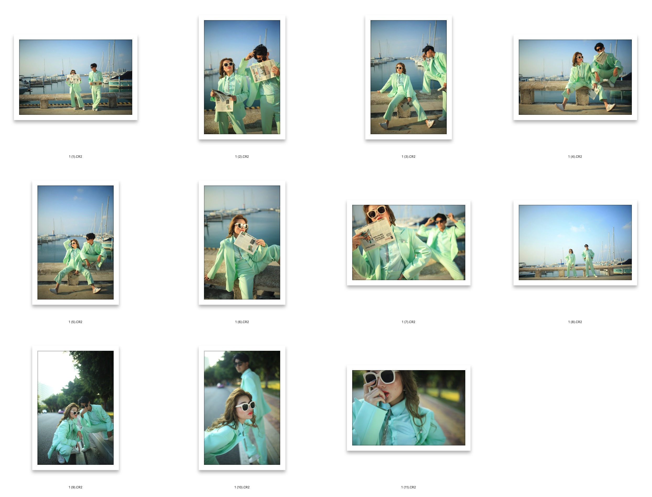 图片[2]-港口情侣人像旅拍摄影RAW原图11张，后期修图RAW原片素材