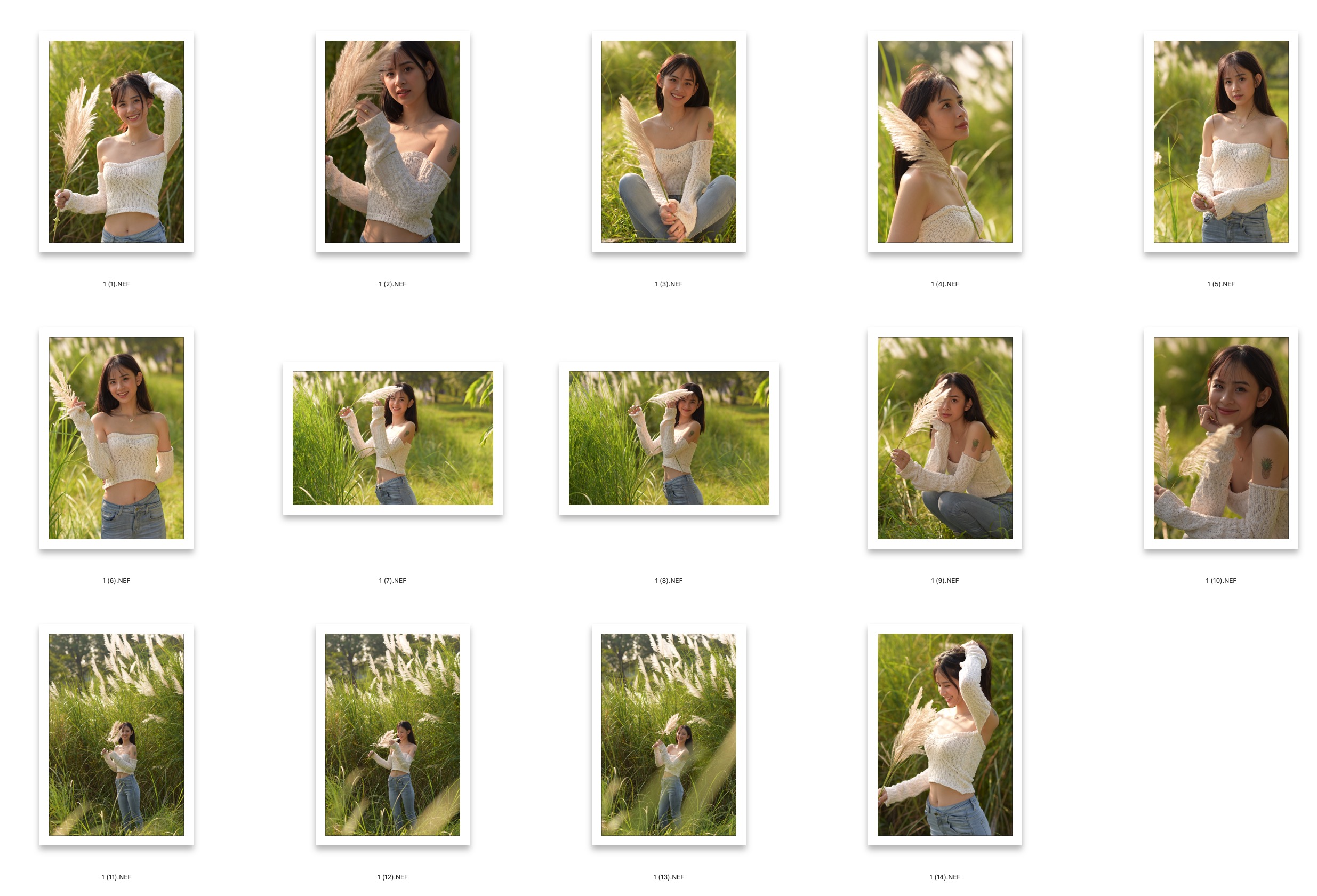 图片[2]-14张户外美女写真人像RAW原图素材后期修图练习RAW素材