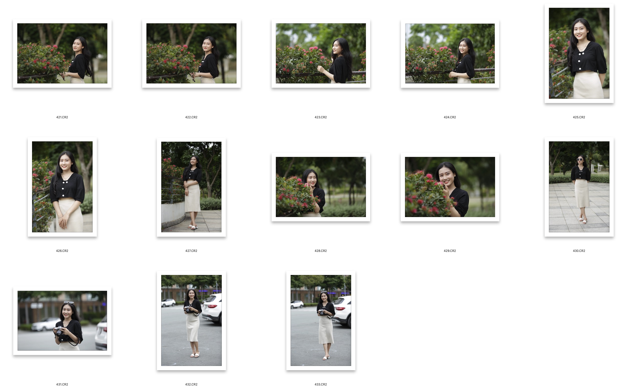 图片[2]-13张外拍美女人像摄影CR2RAW原图,人像修图练习RAW素材
