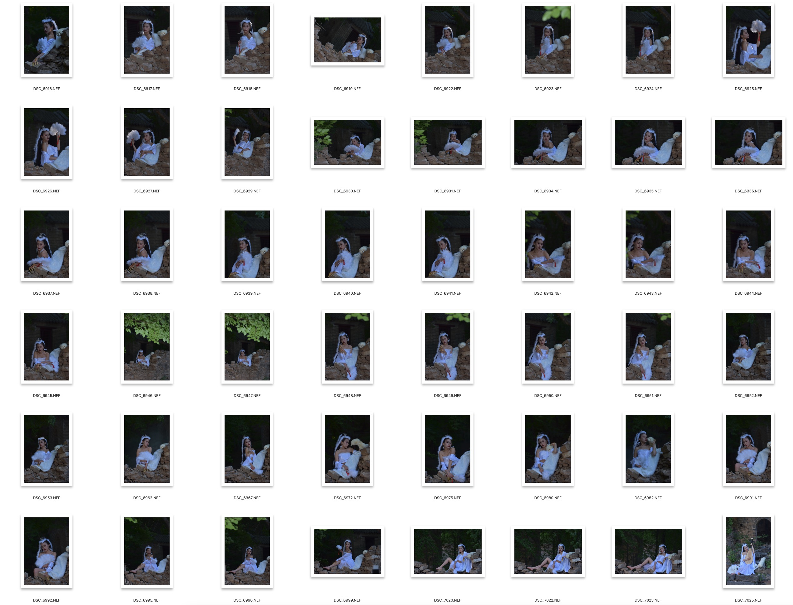 图片[3]-150张户外古装狐狸美女摄影RAW原图,修图练习RAW素材