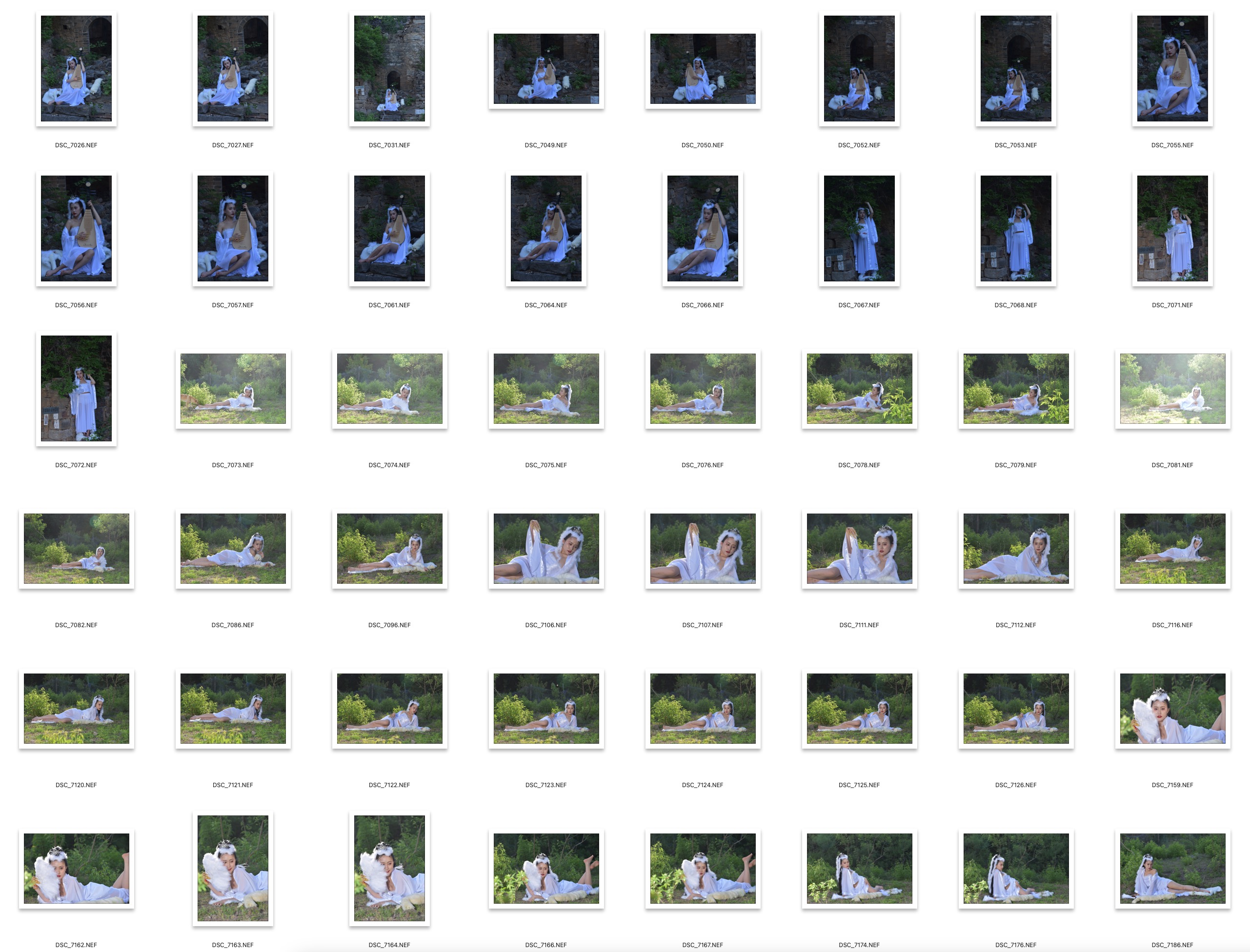 图片[2]-150张户外古装狐狸美女摄影RAW原图,修图练习RAW素材