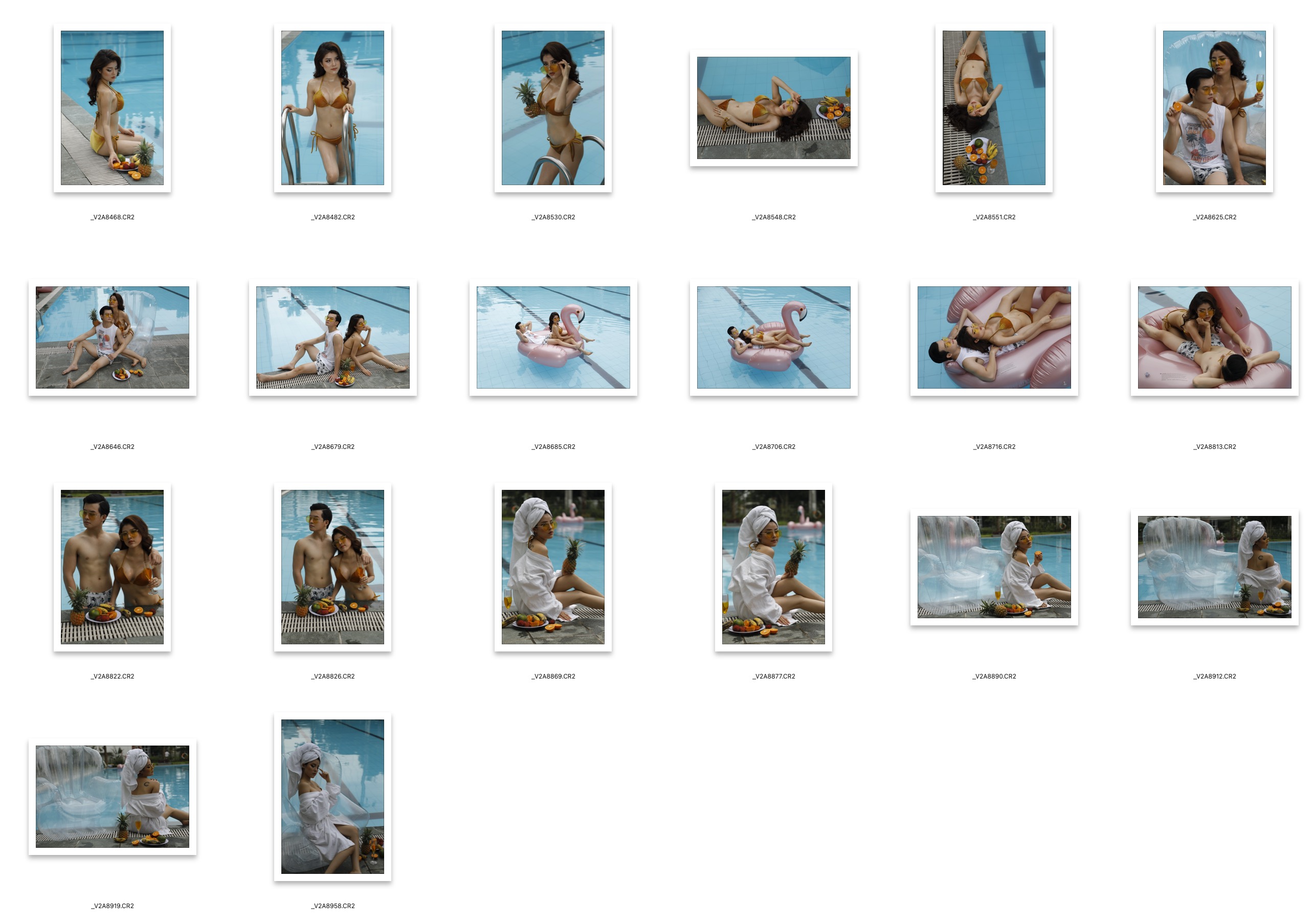 图片[2]-20张性感情侣泳池写真RAW原片,人像修饰练习RAW素材