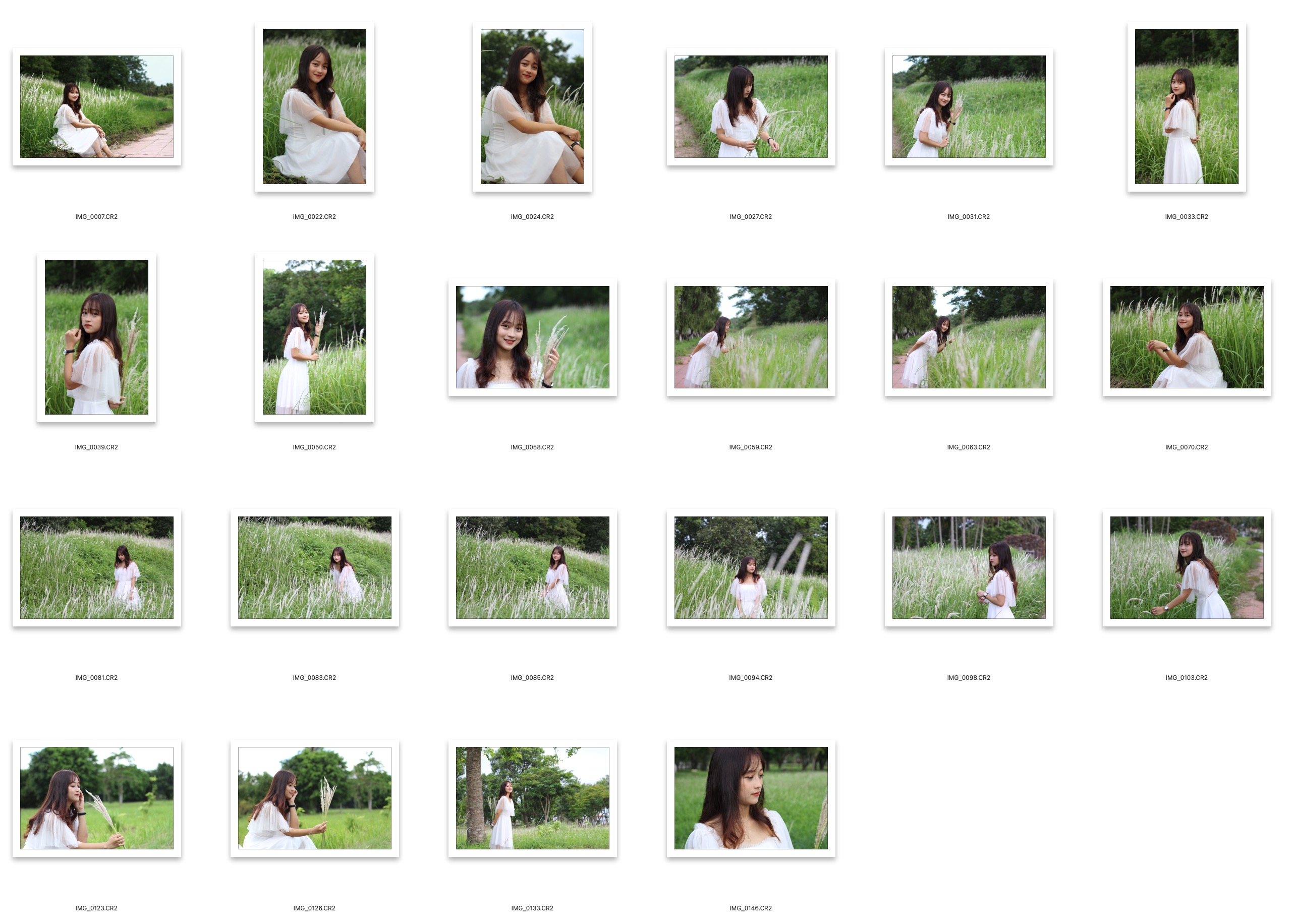 图片[2]-22张清新美女户外写真摄影RAW原片,写真人像修图练习RAW素材