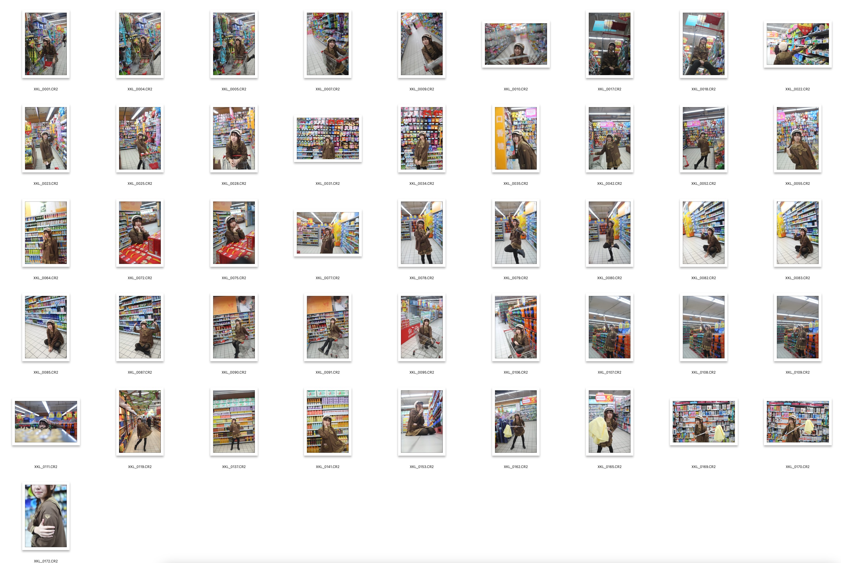 图片[2]-46P超市两辫子黑丝美少女raw原图修图练习RAW素材