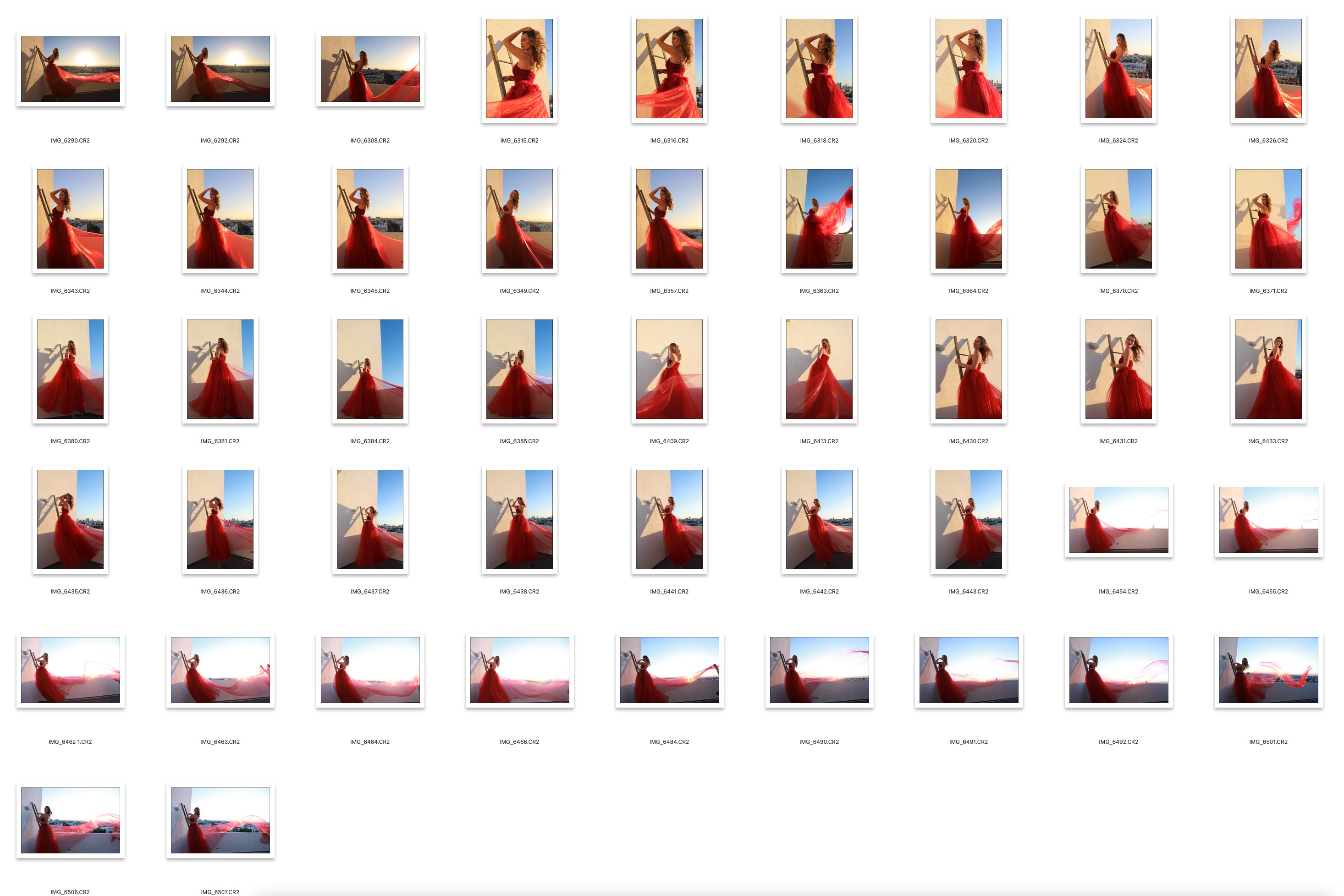 图片[2]-47张红裙美女人像摄影RAW原图,人像后期修图练习RAW素材