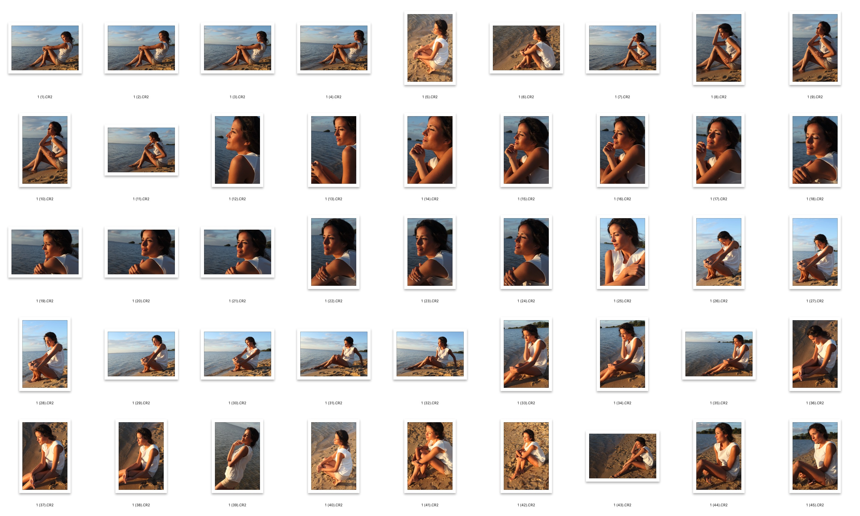 图片[3]-84张海边黄昏人像摄影RAW原图,人像后期调色RAW素材