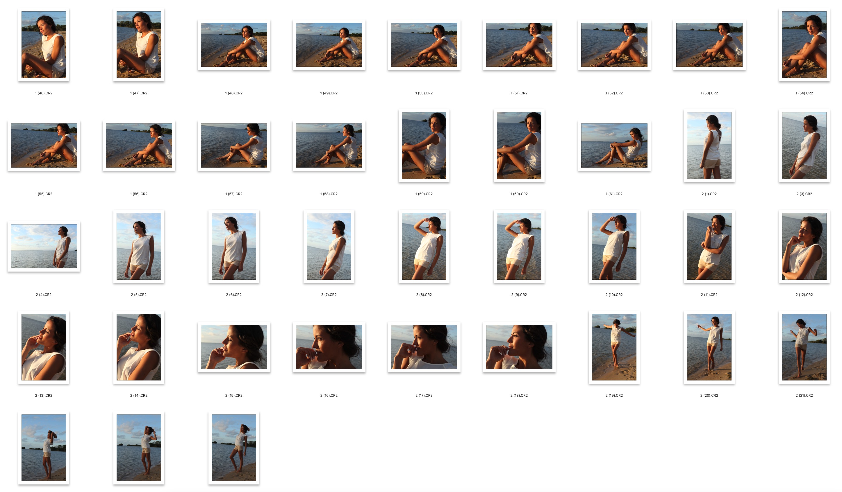 图片[2]-84张海边黄昏人像摄影RAW原图,人像后期调色RAW素材